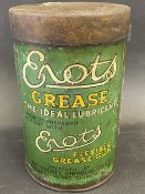 An Enots Grease cylindrical tin, for the Enots flexible grease gun.