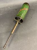 A Wakefield Castrolease 'Junior' grease gun canister with correct brass attachment.