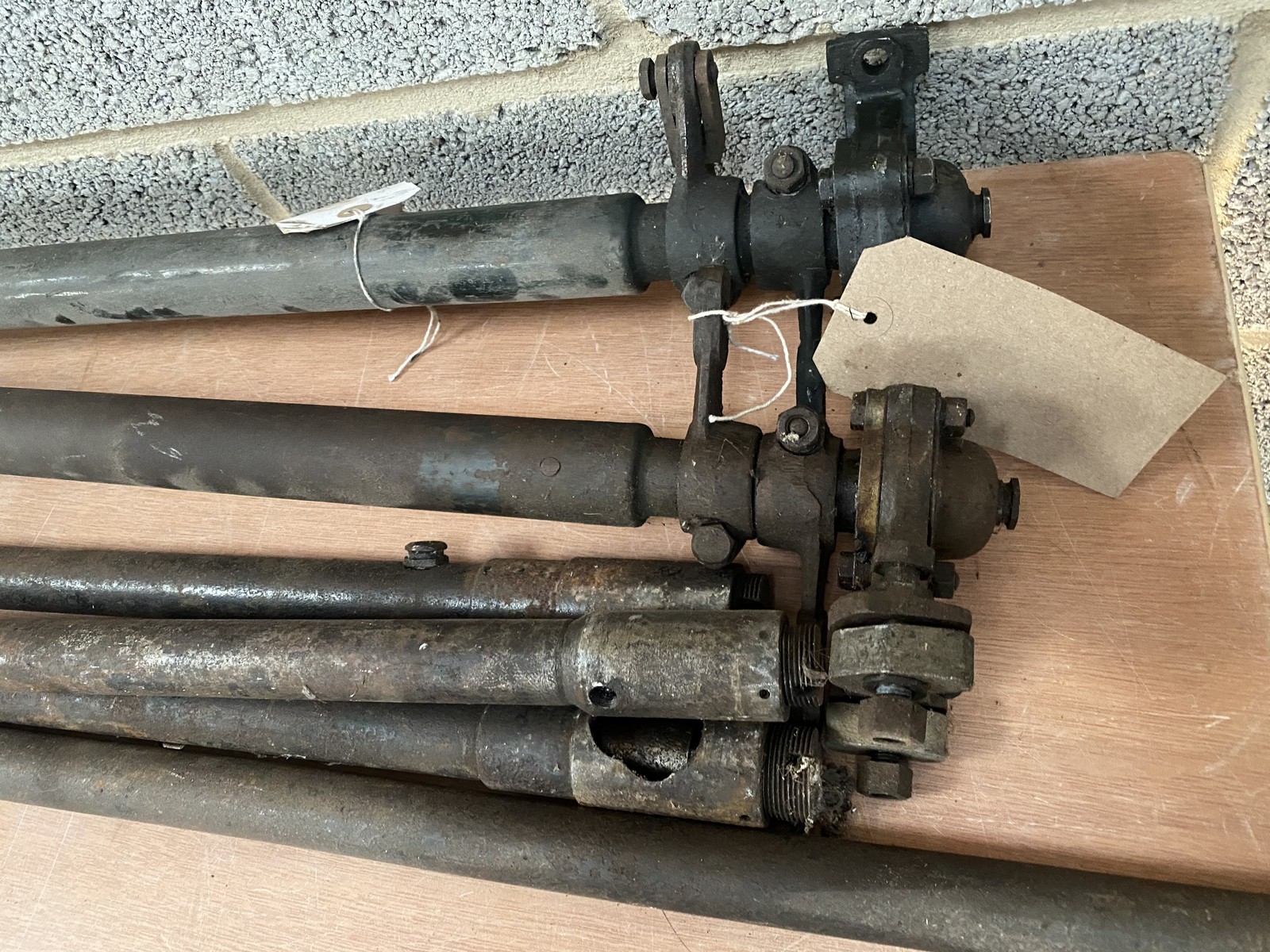 A bundle of Lagonda brake cross shafts and steering rods. - Image 2 of 3