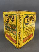 An unusual Coro Carbide of Calcium for Motor Lamps square tin.