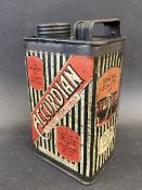 A rare Accordion Flexible Canvas Paint rectangular quart can, in good condition.