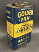 A Morris's of Shrewsbury Golden Film gallon can.