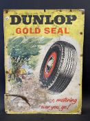 A Dunlop Gold Seal pictorial showcard, 15 x 20".