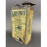 A rare Karspray polish tin with image of a vintage Morris to the front.