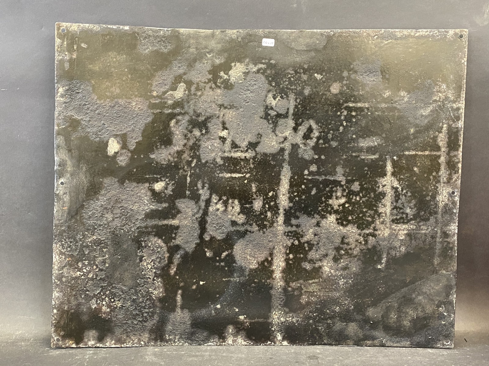 A Gargoyle Mobiloil rectangular enamel sign, restored, 24 x 19". - Image 3 of 3