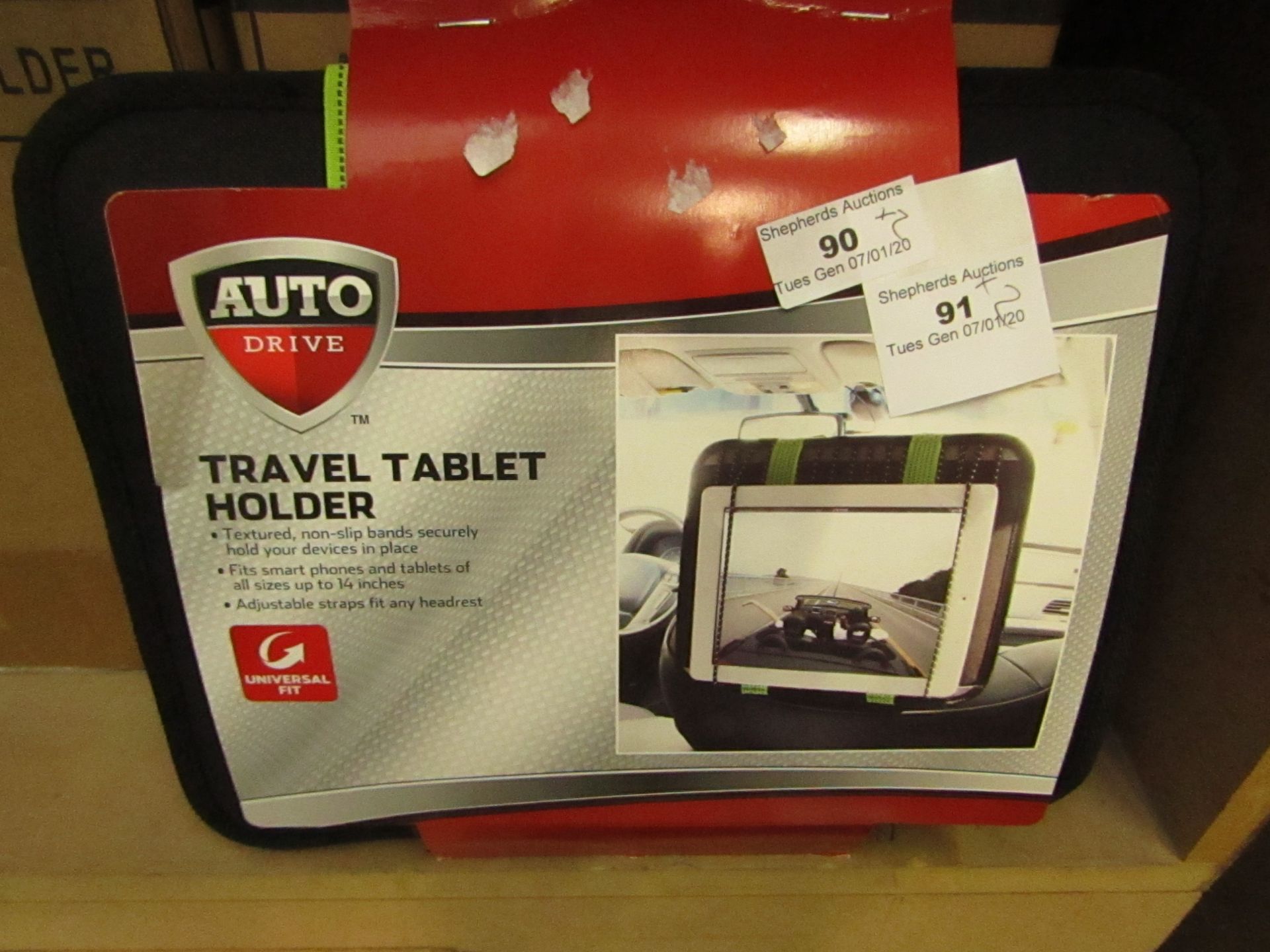 2x Auto Drive tablet holders, new and packaged.