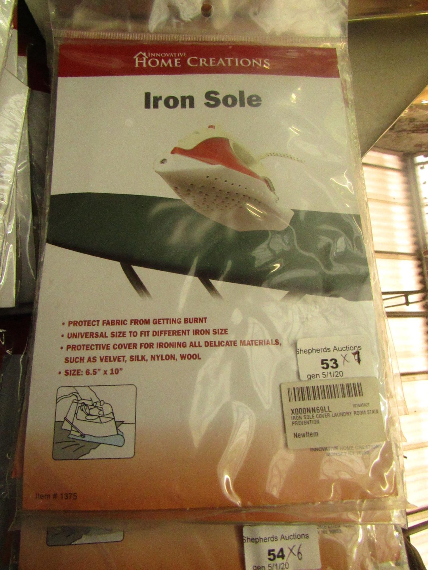 7 X Home creations - Iron sole - all new & packaged. RRP Circa £3.99 Each.