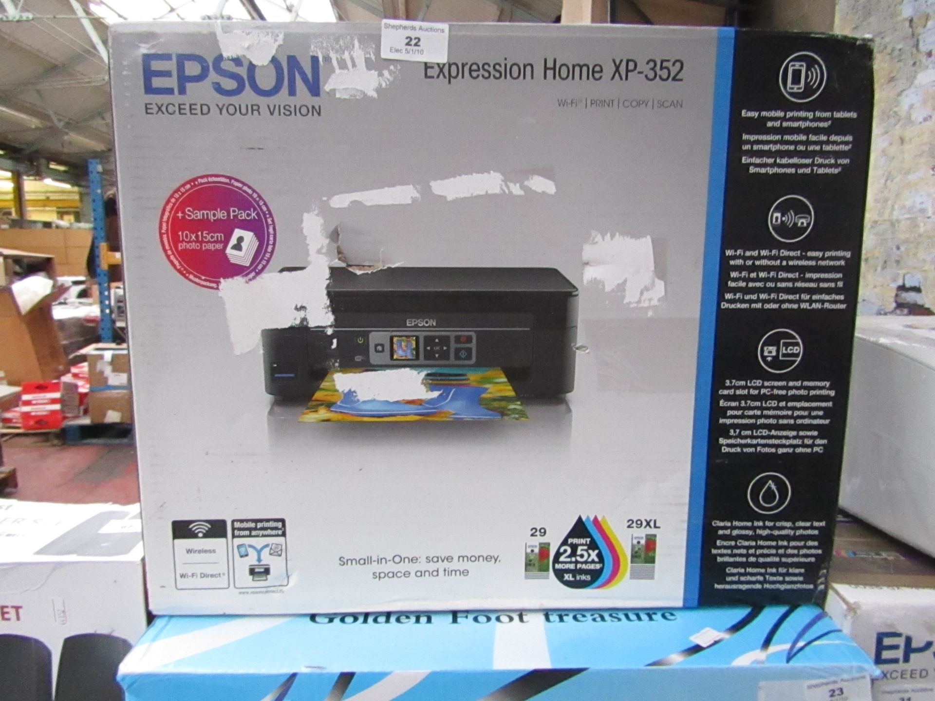 EPSON - Expression home XP-352 Printer, unchecked and boxed.