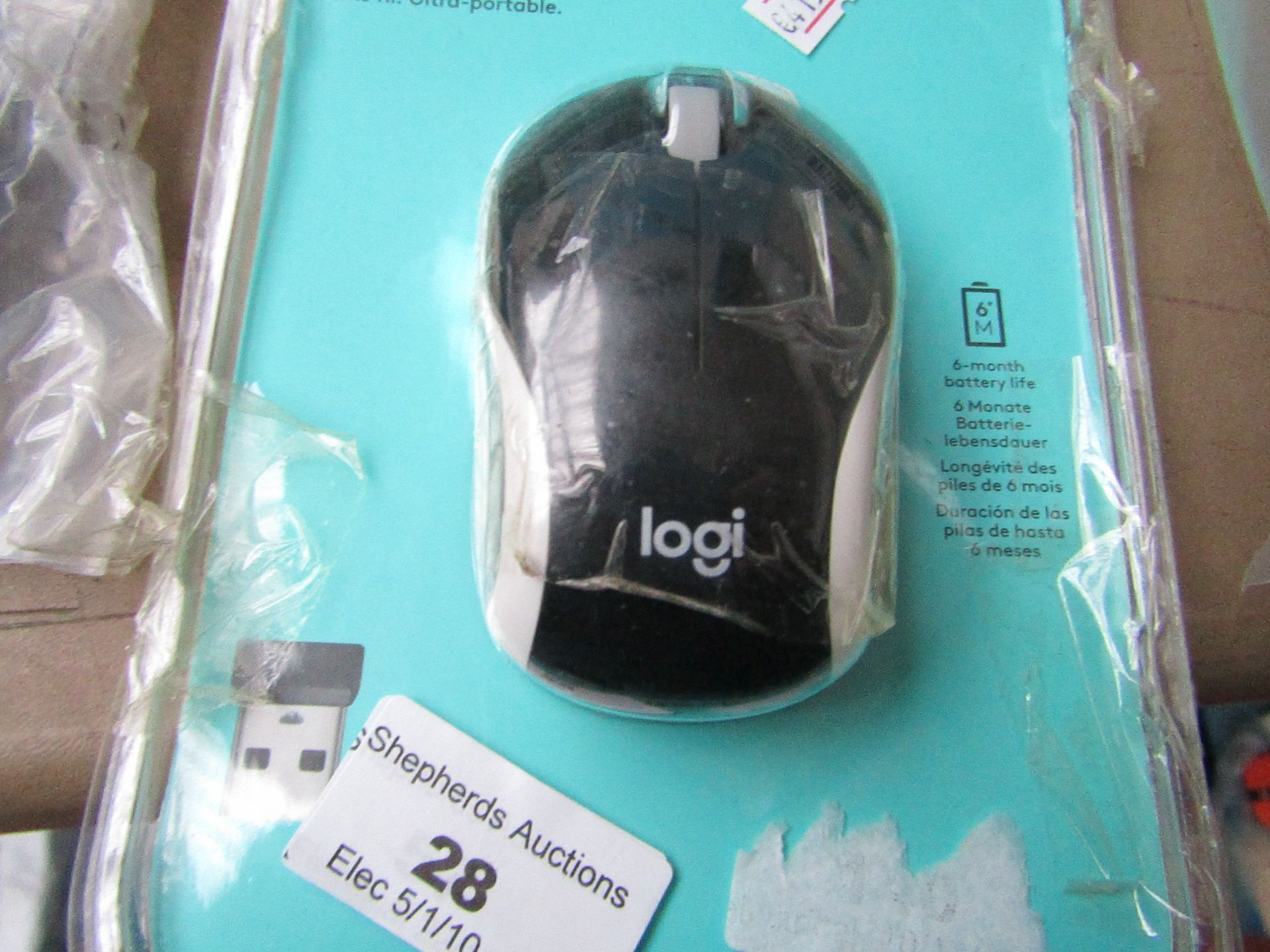 Logitech - M187 Wireless Mouse untested and packaged.