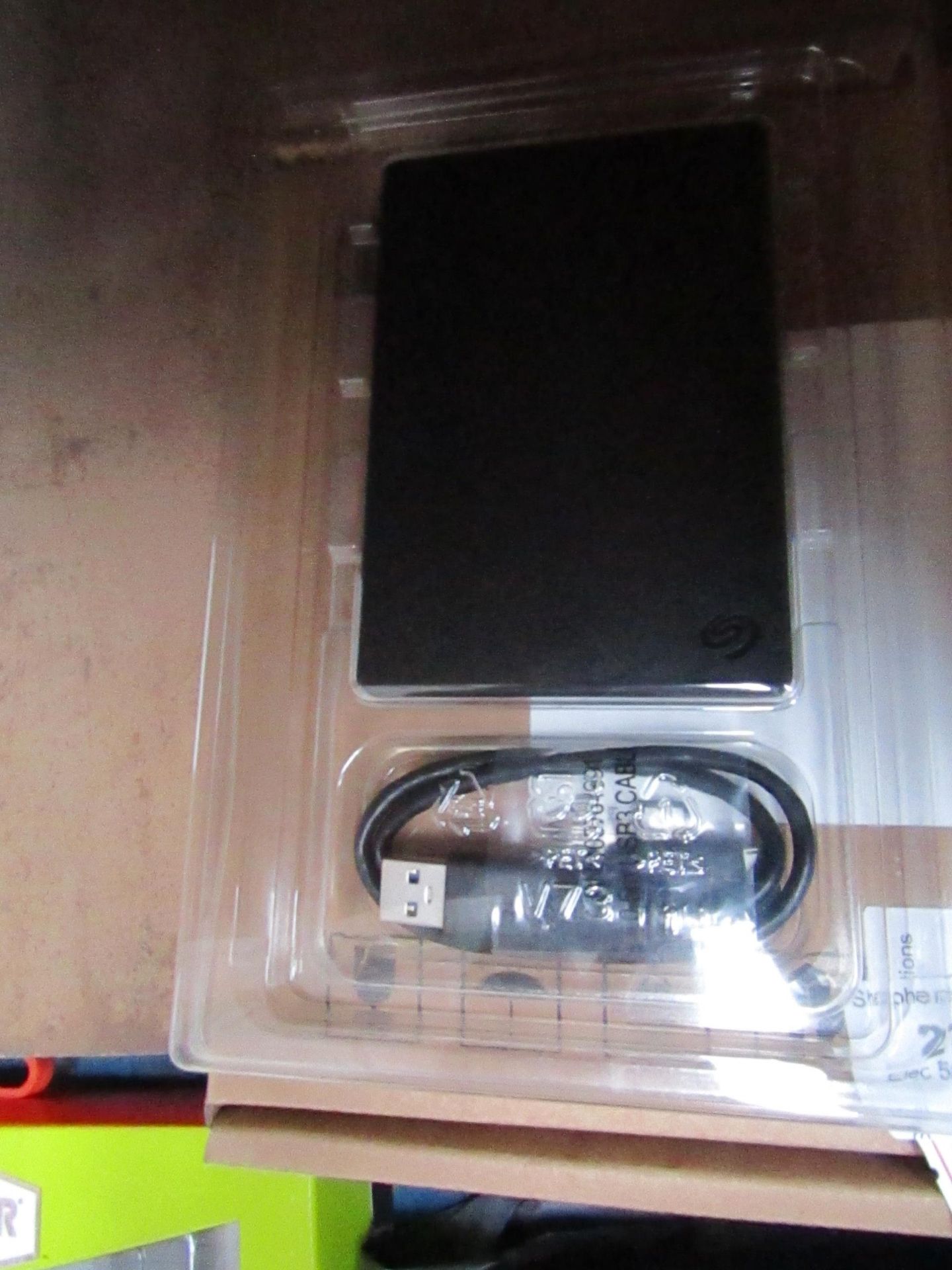 Seagate 2TB Portable Drive, untested and boxed.