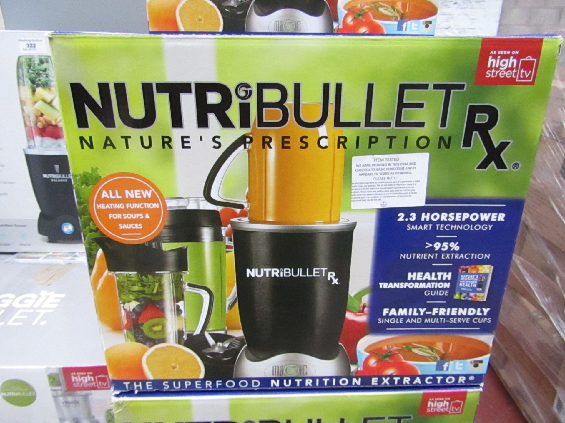 | 1x | Nutri Bullet RX | tested working and boxed | no online re-sale | Sku C5060191461238 | RRP £