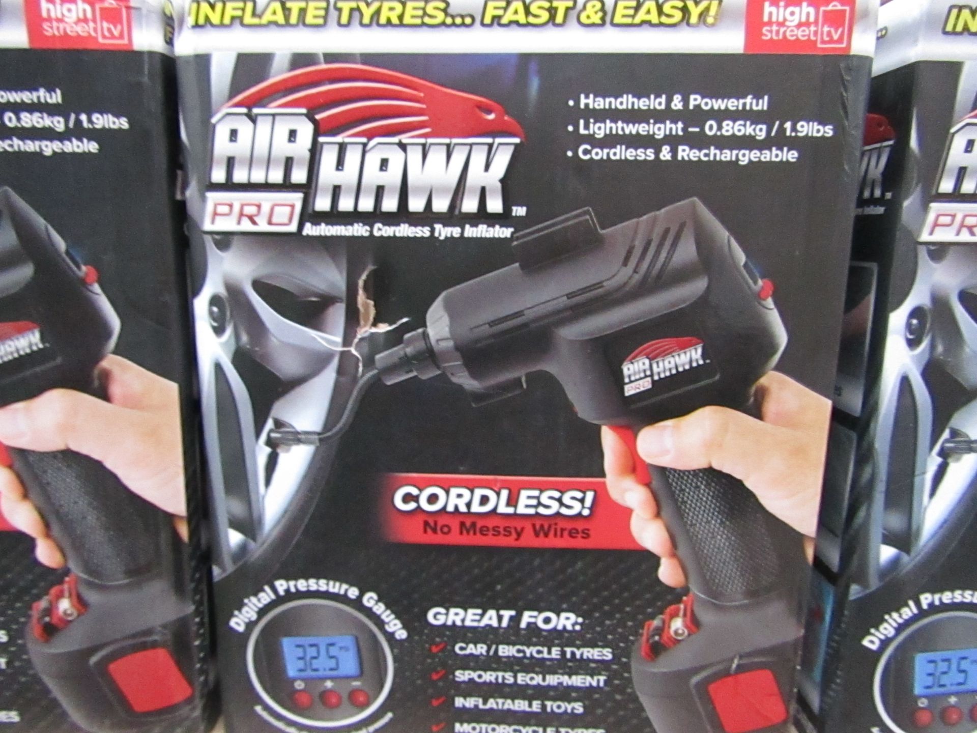 | 1x | Air Hawk Pro compressor | tested working and boxed | no online re-sale | Sku C5060191466837 |