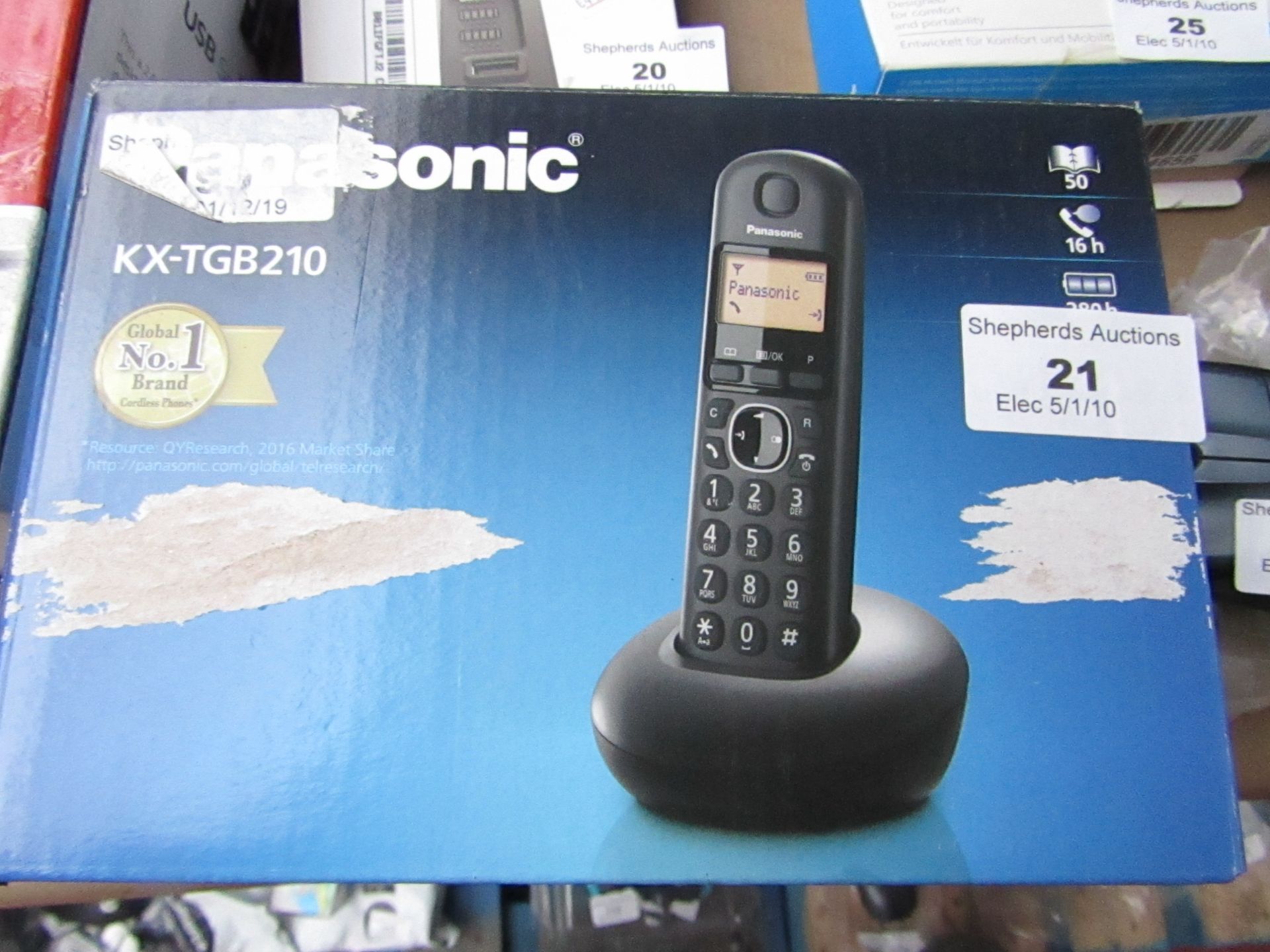 Panasonic - KX-TGB210 - Digital cordless house phone, unchecked and boxed.