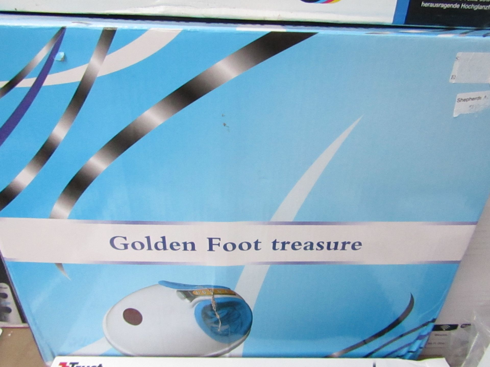 Golden Foot Treasure, unchecked and boxed.