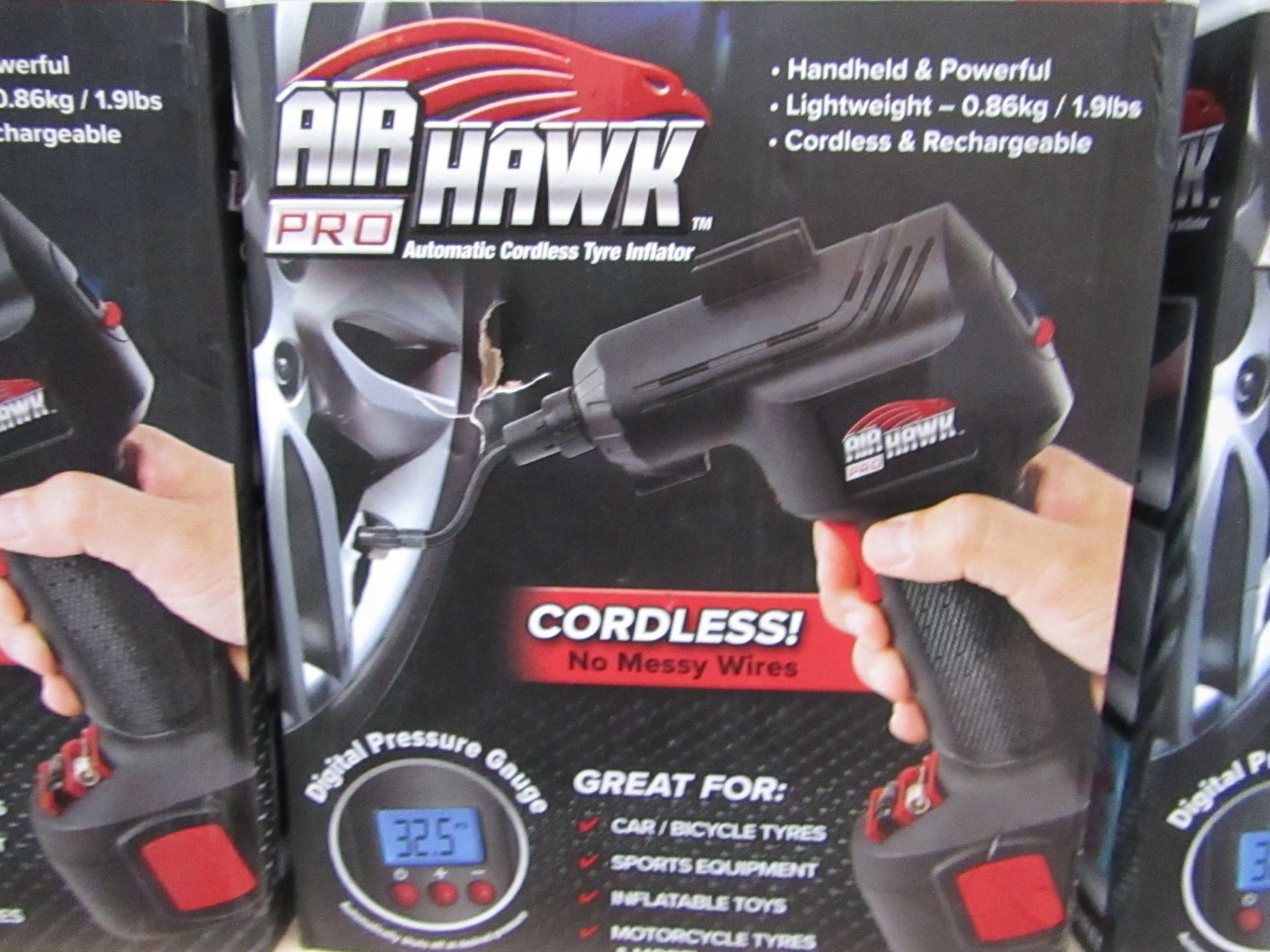 | 1x | Air Hawk Pro compressor | tested working and boxed | no online re-sale | Sku C5060191466837 |