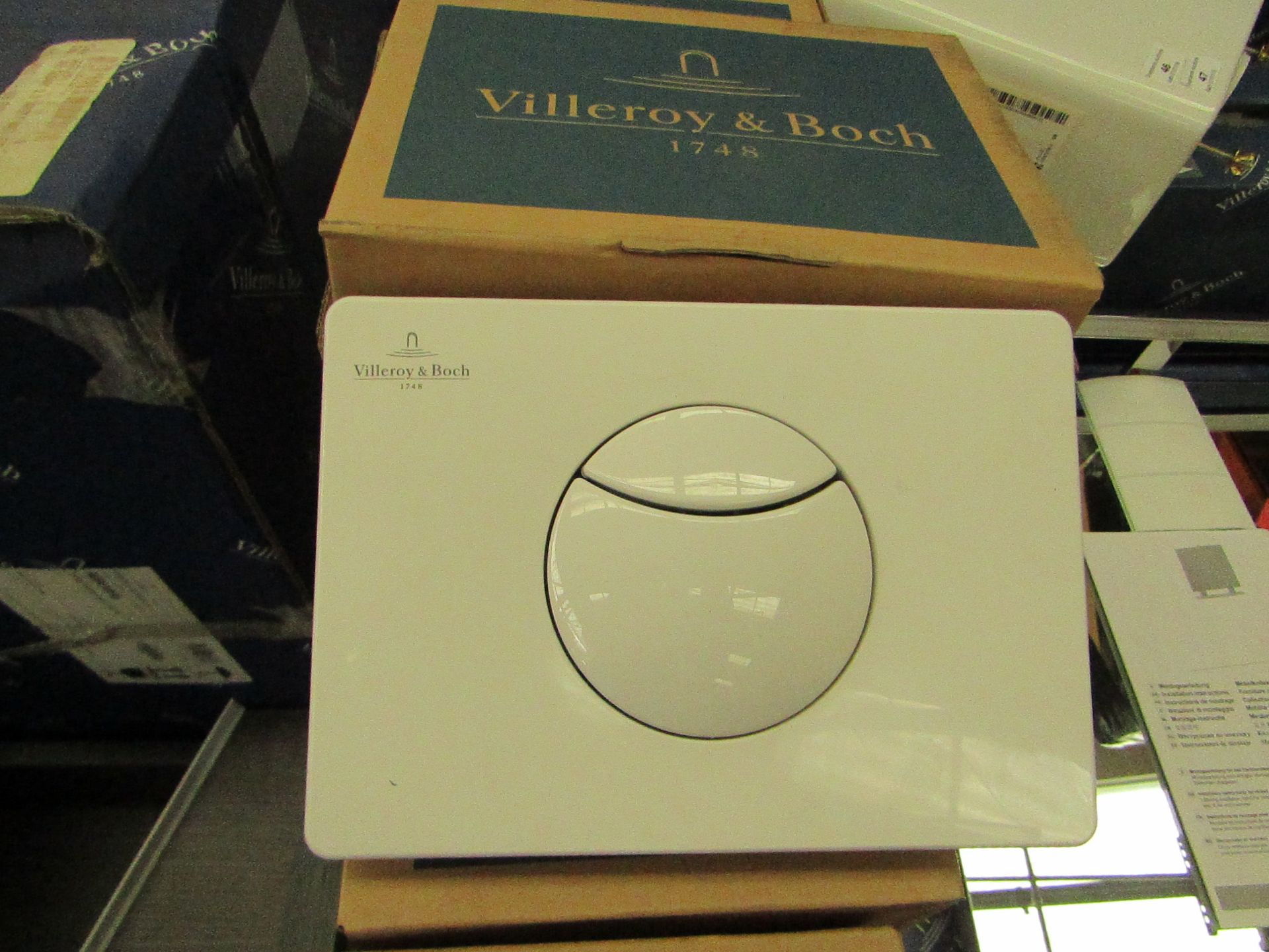 Villeroy and Boch push plate, new and boxed.