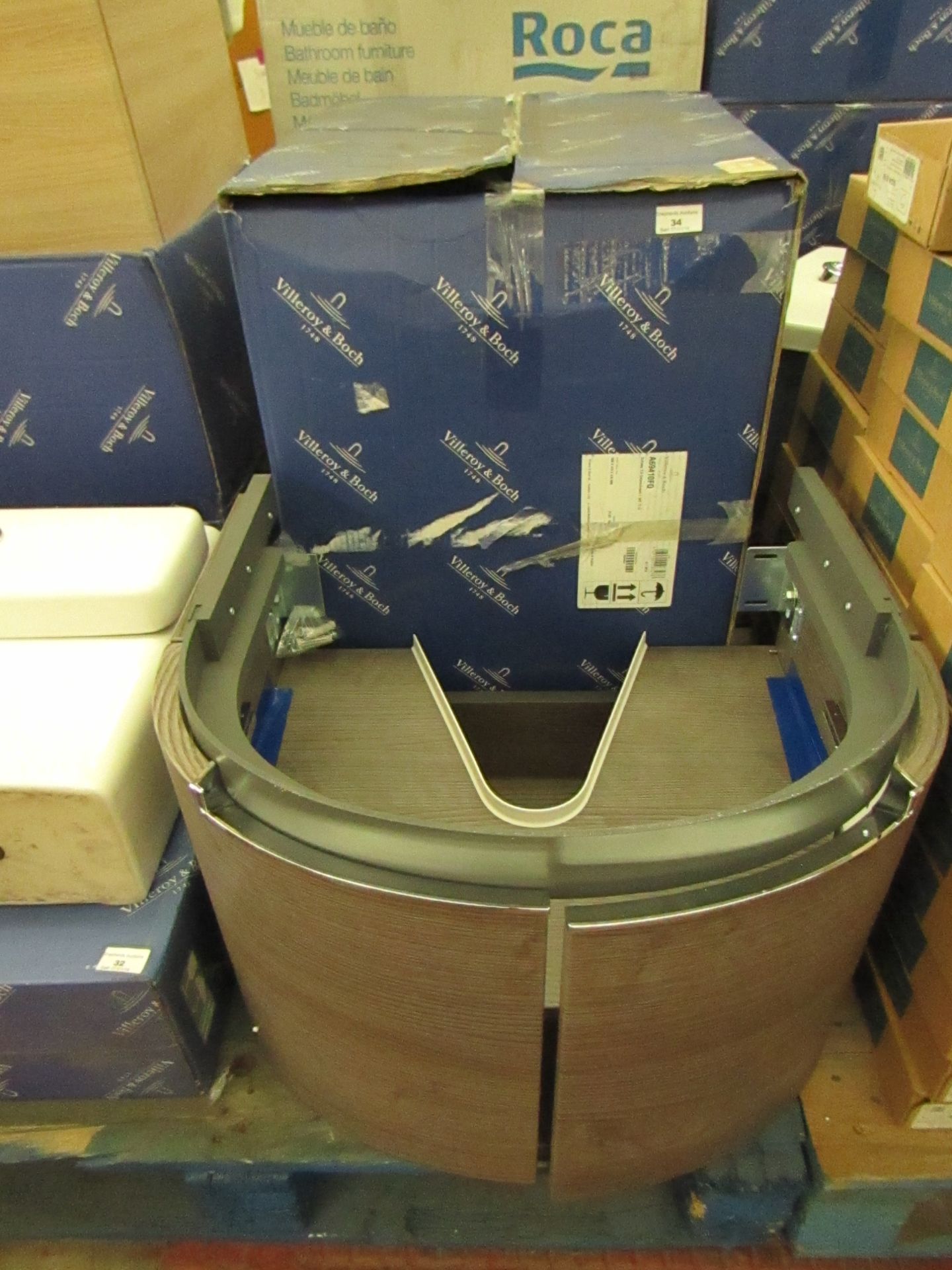 Villeroy and Boch Subway round vanity unit, 588 x 416 x 478, new and boxed.