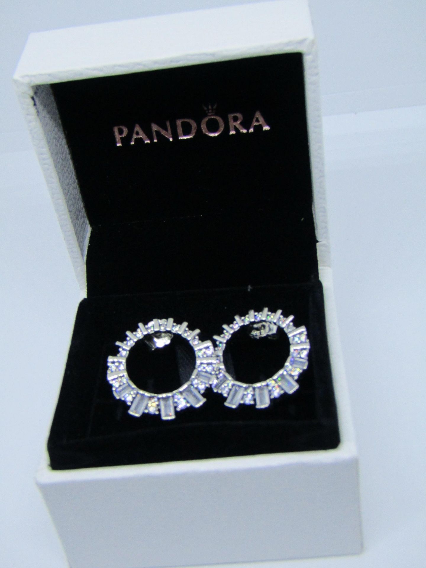 Pandora Silver 925 Earrings (see image for design) in Presentation box & Gift bag (ideal gift for