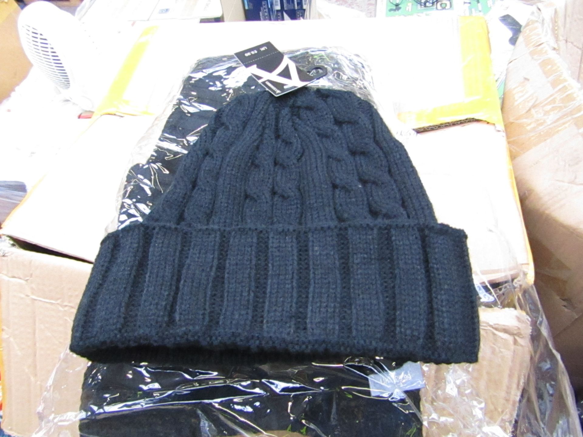 Pack of 12x Cable design Knitted Hat, new, RRP £9.99 each