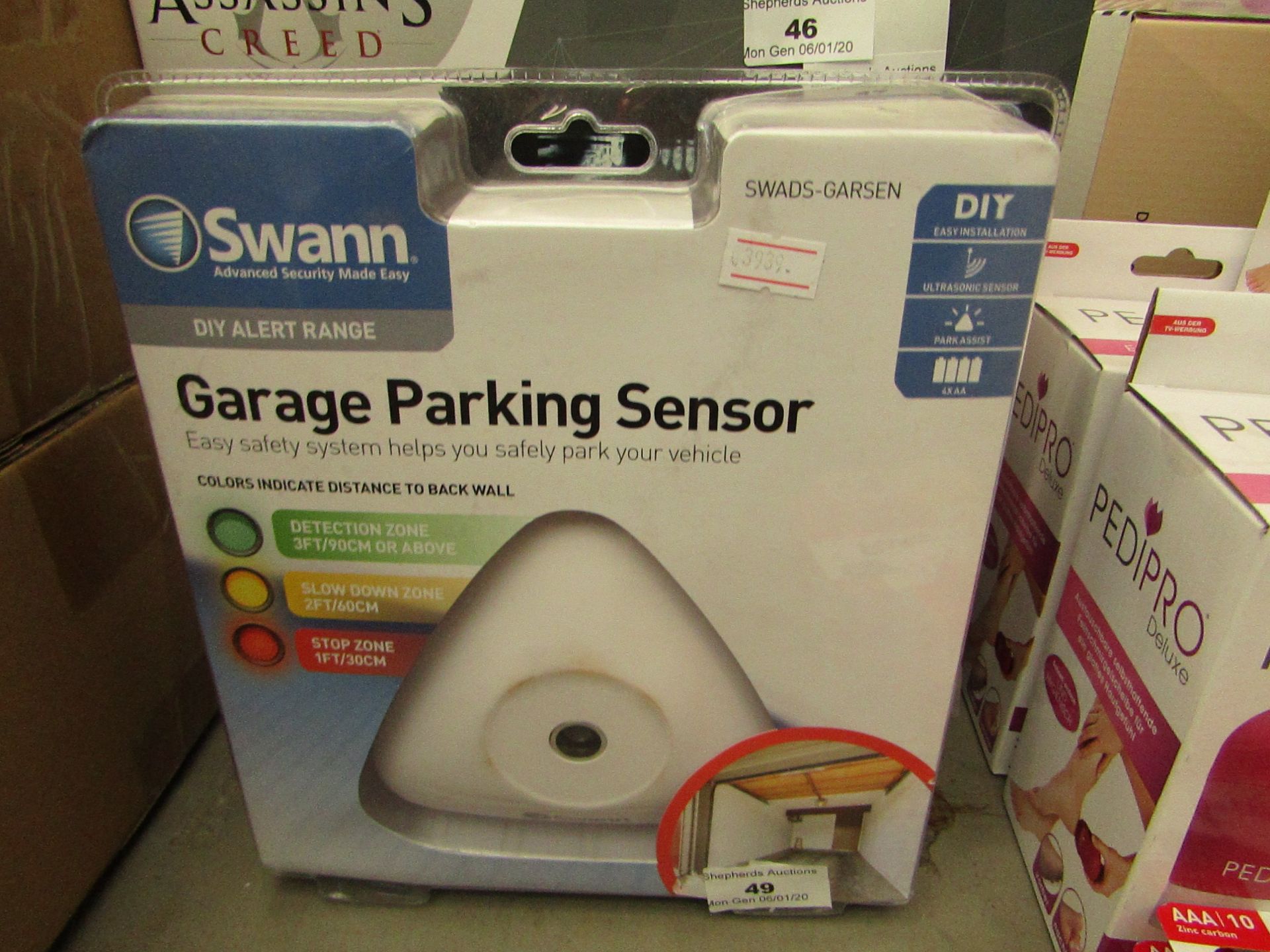 Swann - Garage parking sensor, Untested and packaged.