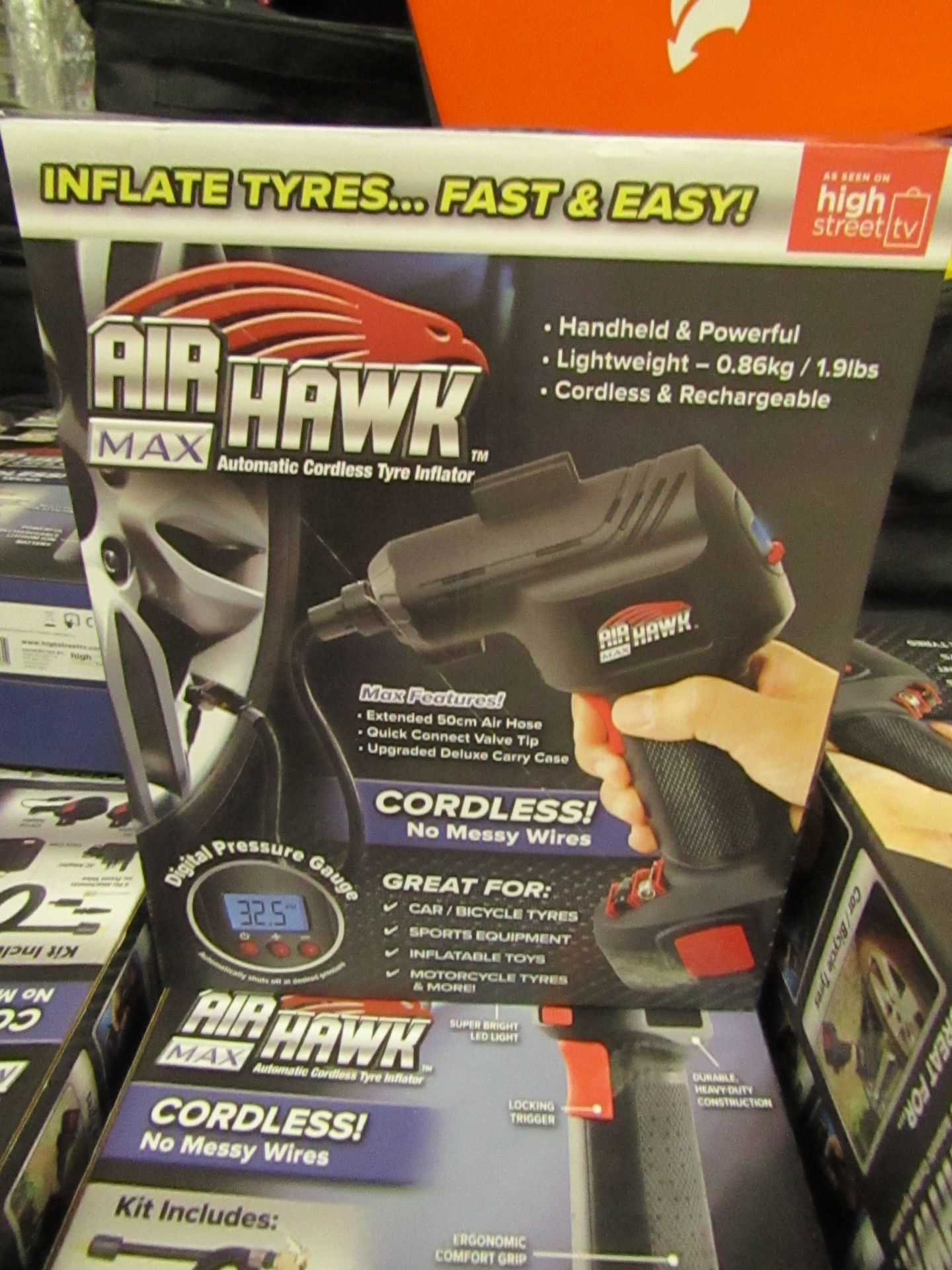 | 1x | air hawk pro | unchecked and boxed | no online re-sale | SKU C5060191466837 | RRP £49.99 |