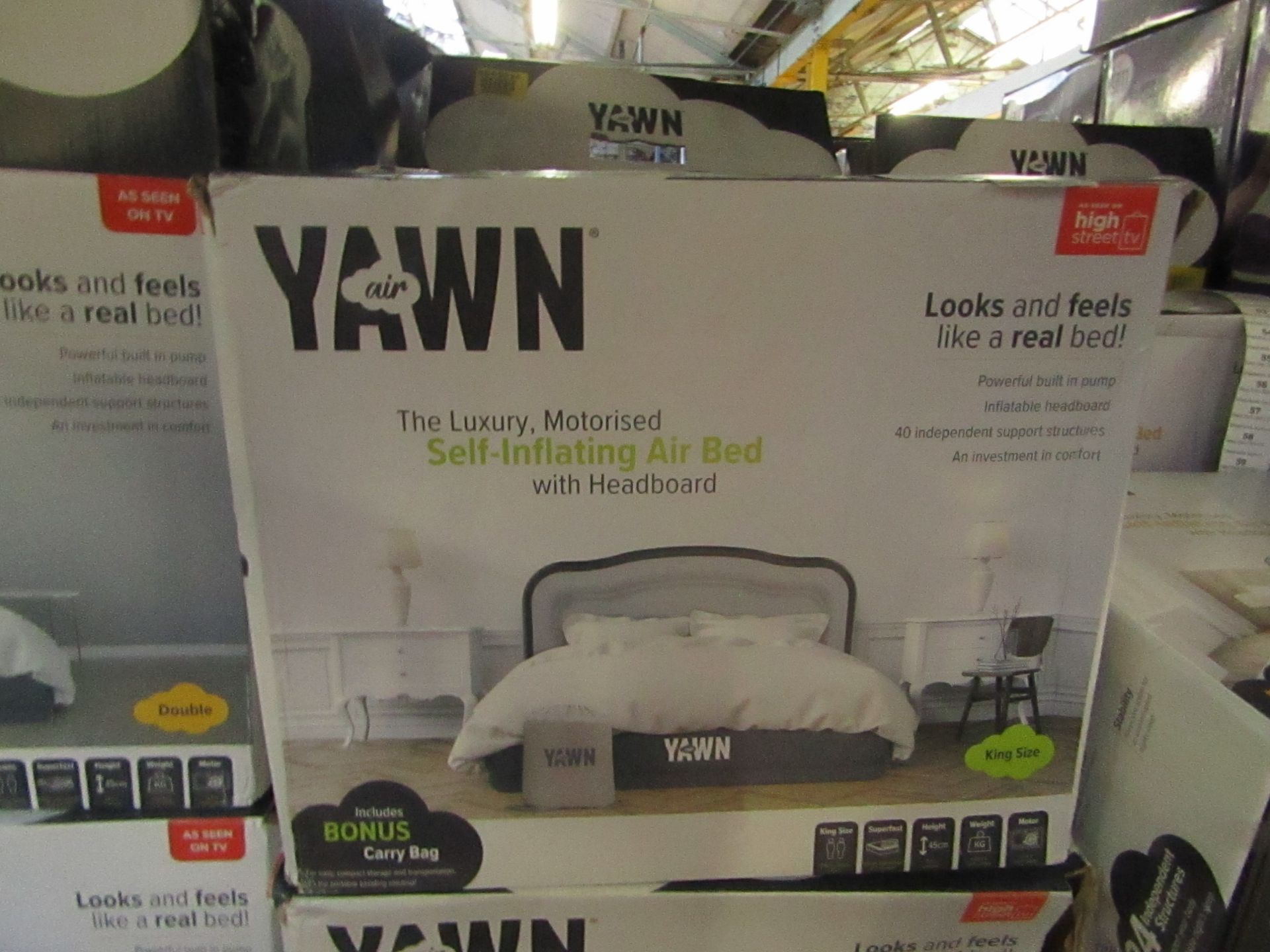 | 1x | yawn air bed/kingsize | unchecked and boxed | no online re-sale | SKU C5060541511538 | RRP £