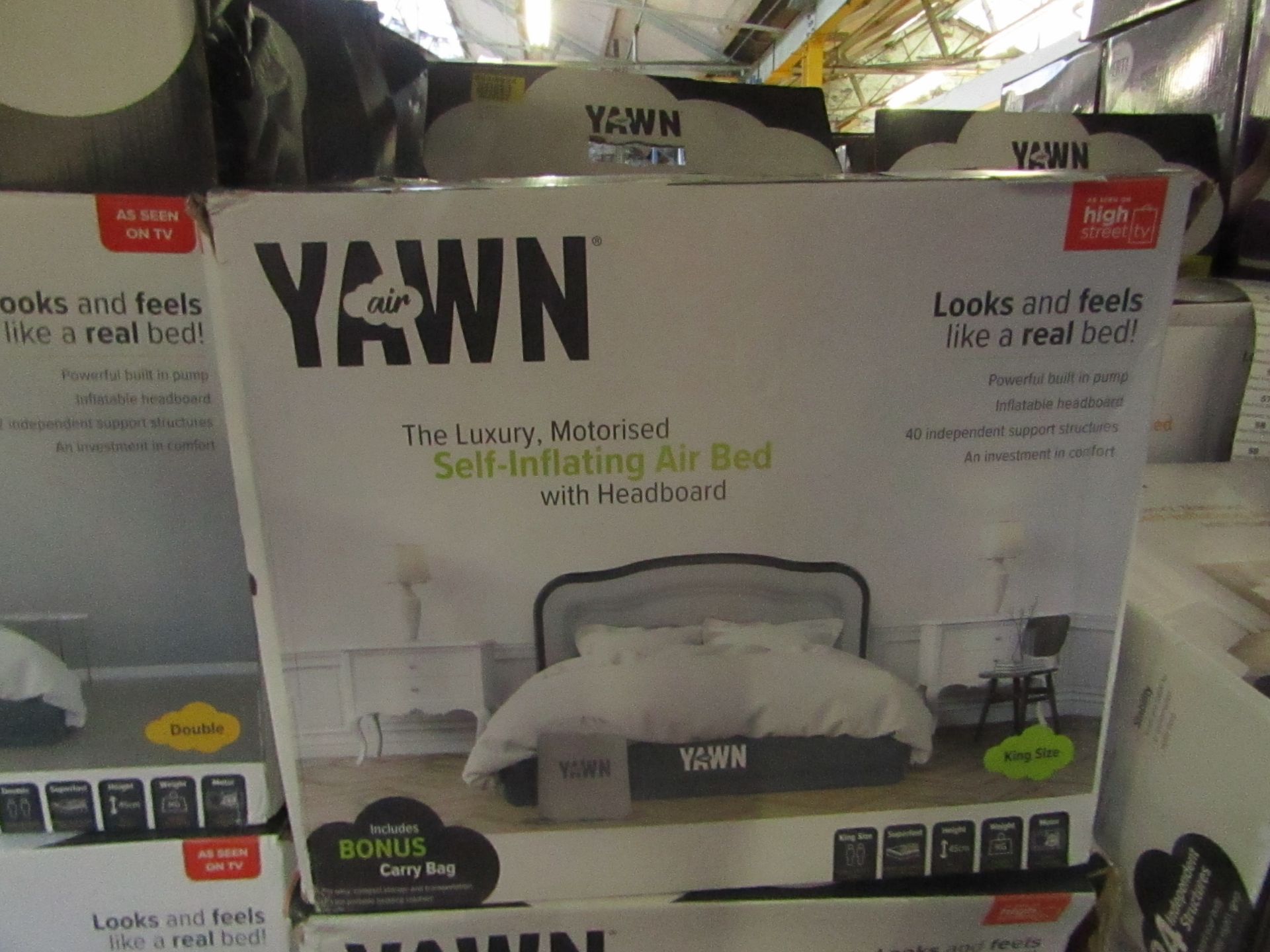 | 1x | yawn air bed/kingsize | unchecked and boxed | no online re-sale | SKU C5060541511538 | RRP £