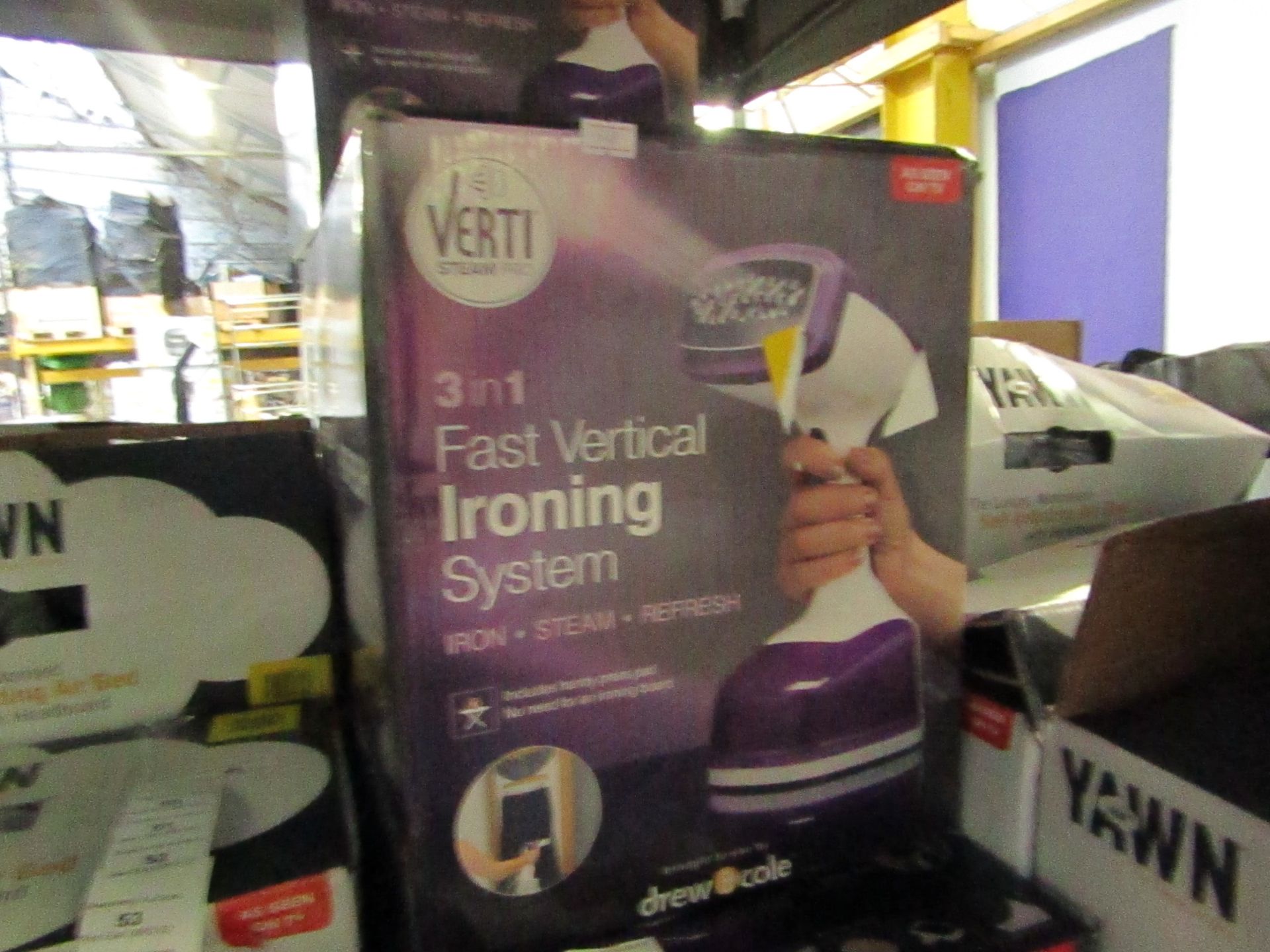 | 1x | verti steam pro - hand held garment steamer 1600W | unchecked and boxed | no online re-sale |