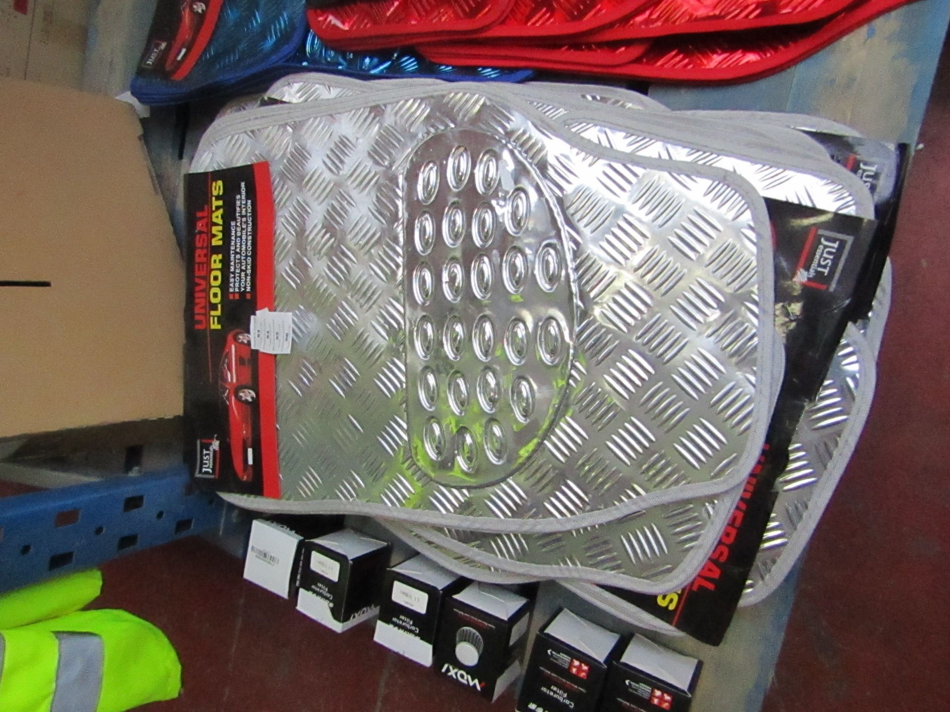 Just Essentials universal floor mats, new and packaged.