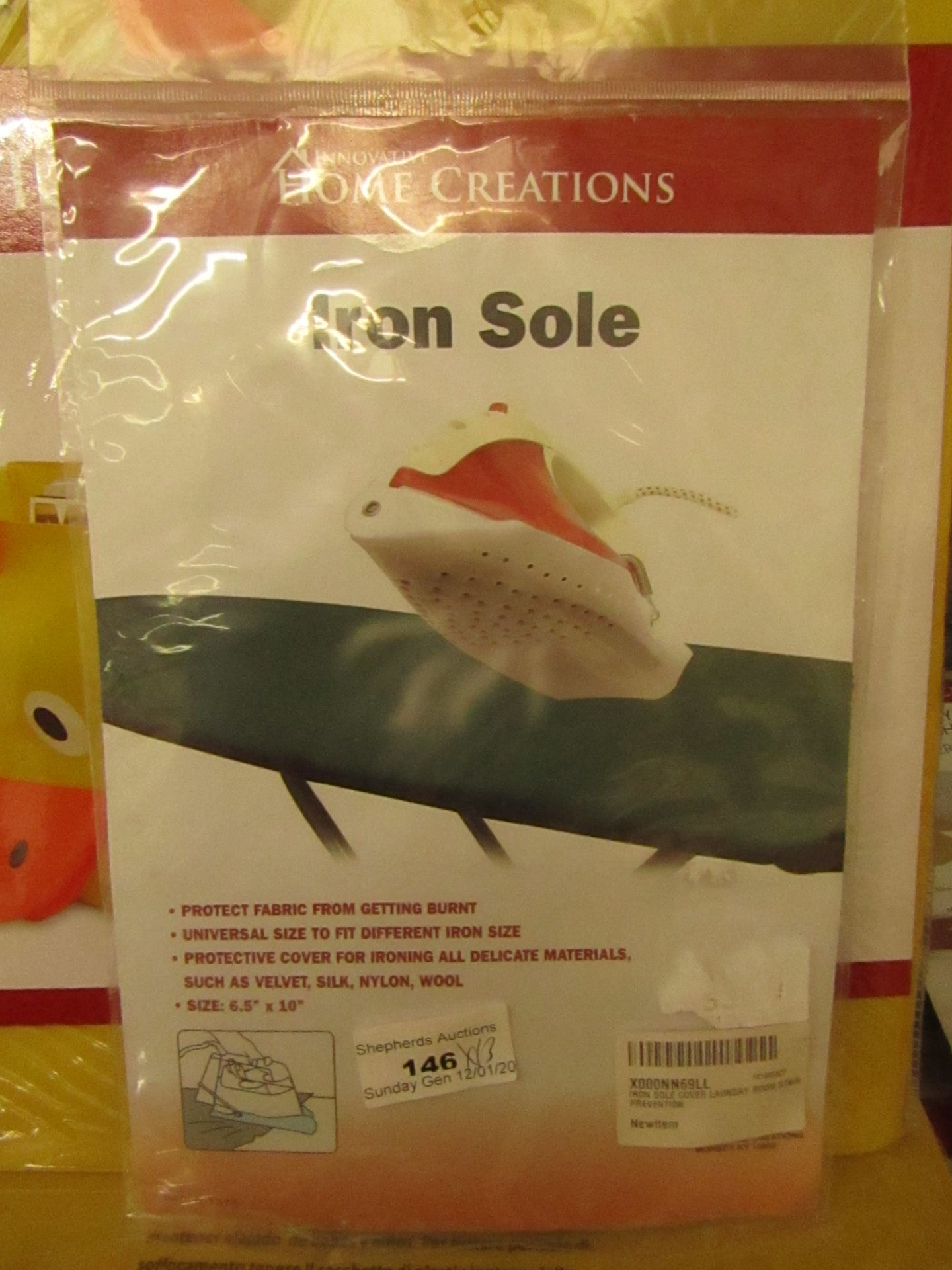 13 x Iron Soles to prtoect fabrics from being burnt by your Iron. New& packaged. RRP £3.99 each