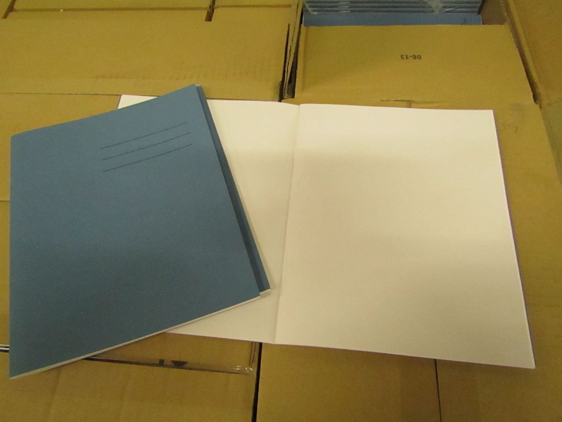 Box of 100 x 48 Page Plain Paper Exercise books. All New & Boxed