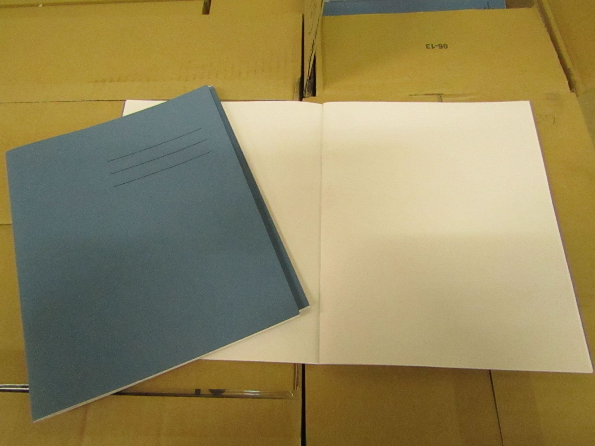 Box of 100 x 48 Page Plain Paper Exercise books. All New & Boxed