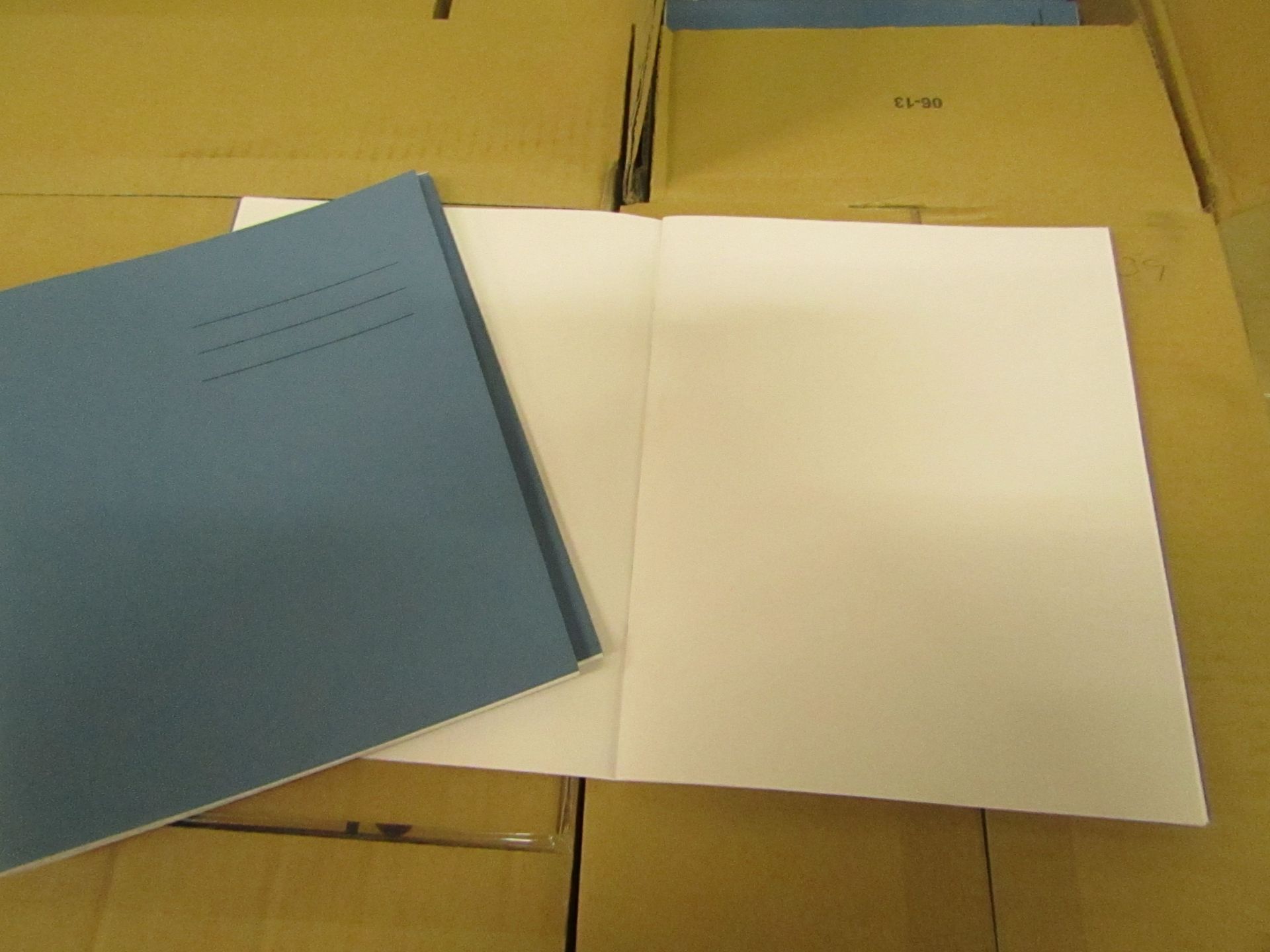 Box of 100 x 48 Page Plain Paper Exercise books. All New & Boxed