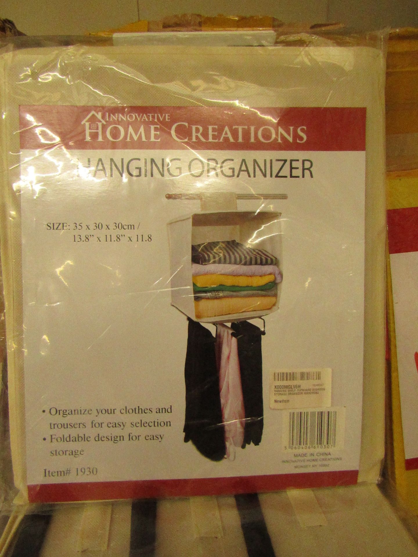 2 x Hanging organisers. New & Packaged. RRP £6.99 each