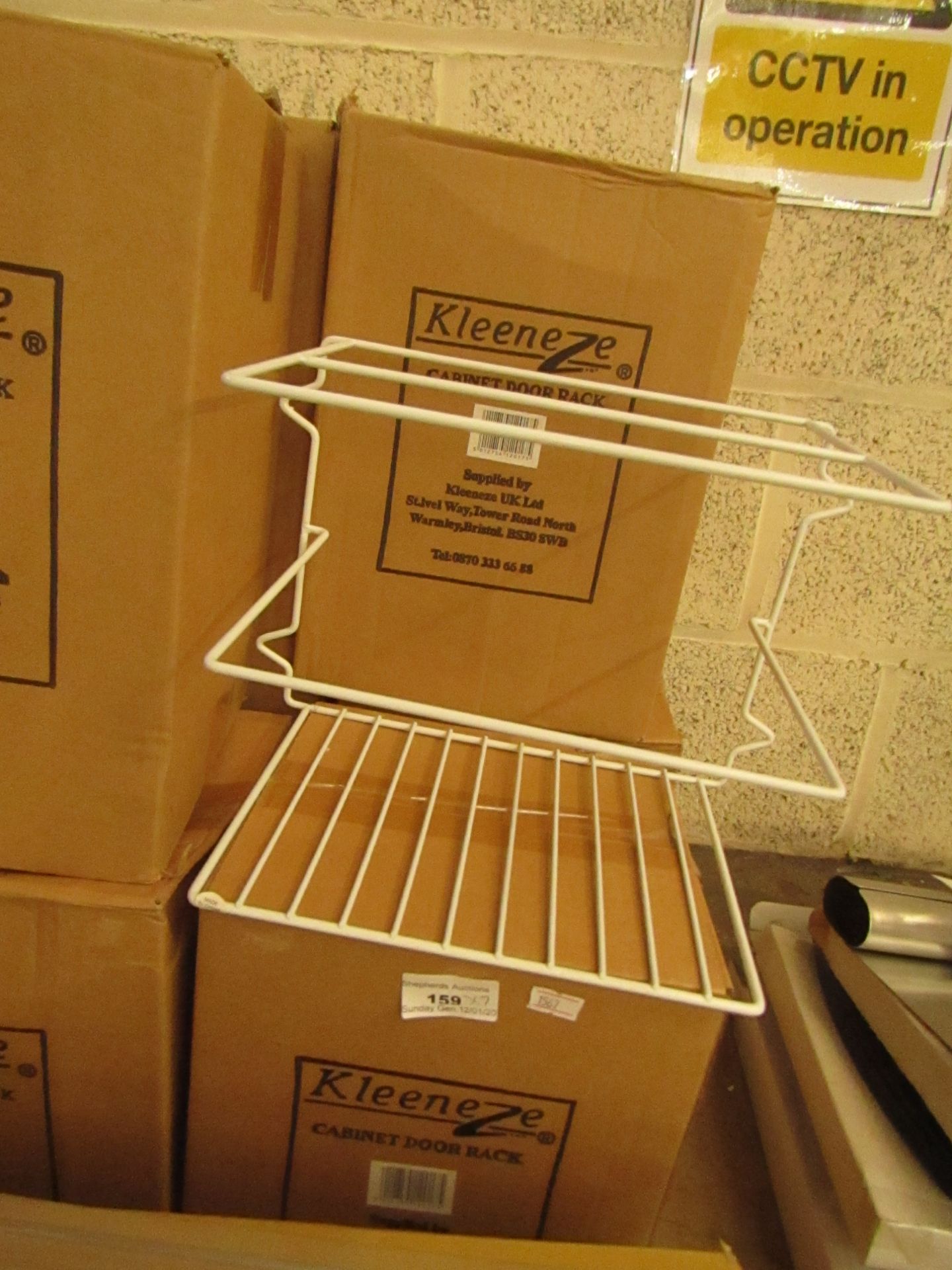 7 x Kleeneze Cabinet Door Racks. New & Boxed