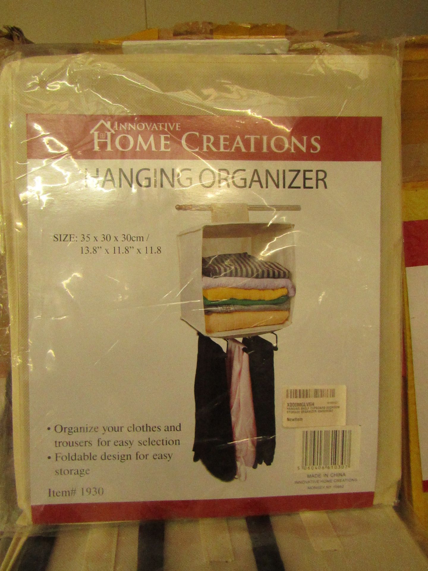 2 x Hanging organisers. New & Packaged. RRP £6.99 each