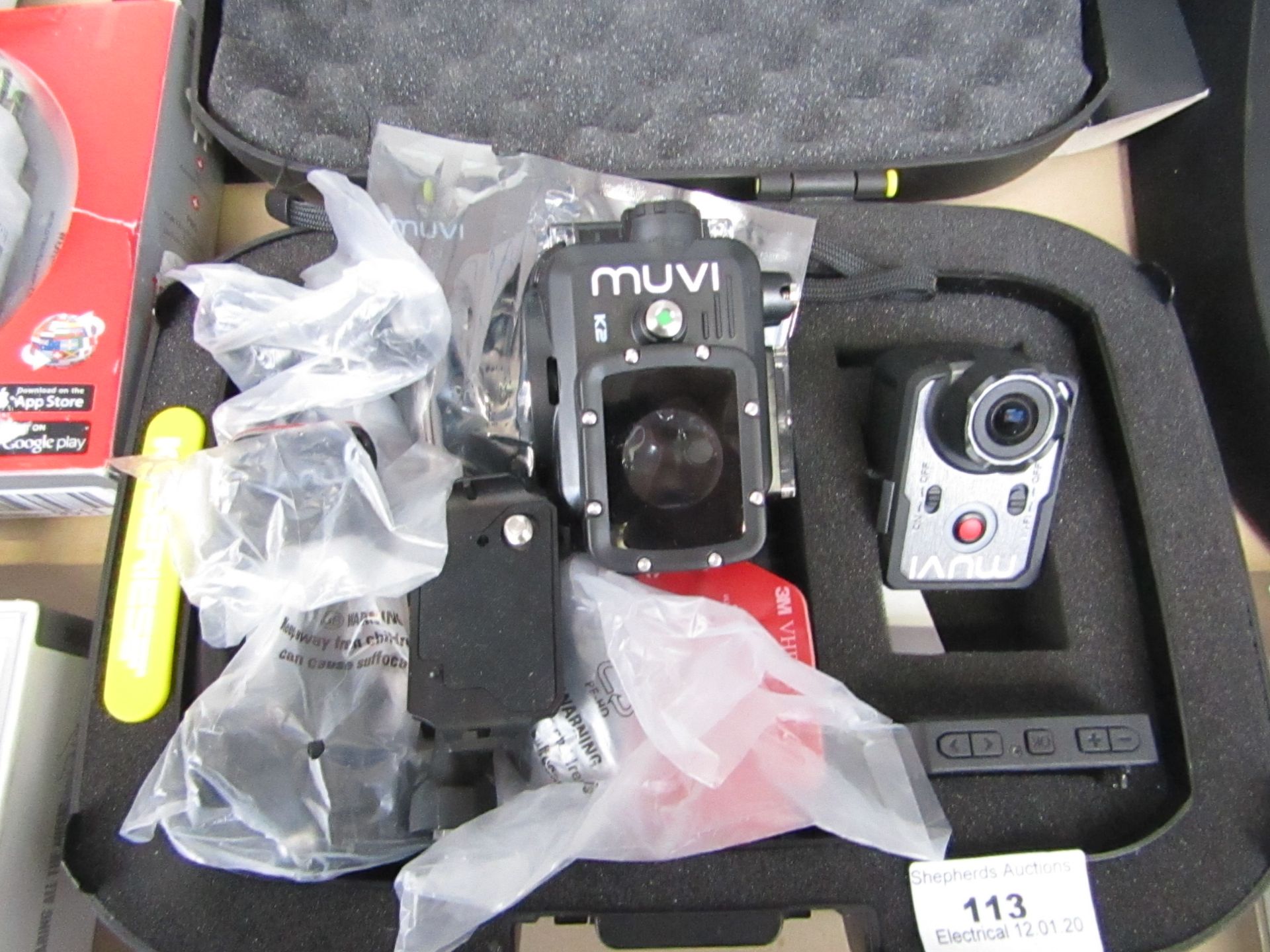 Veho - K-Series - Full HD wireless actioncam - Untested and boxed.