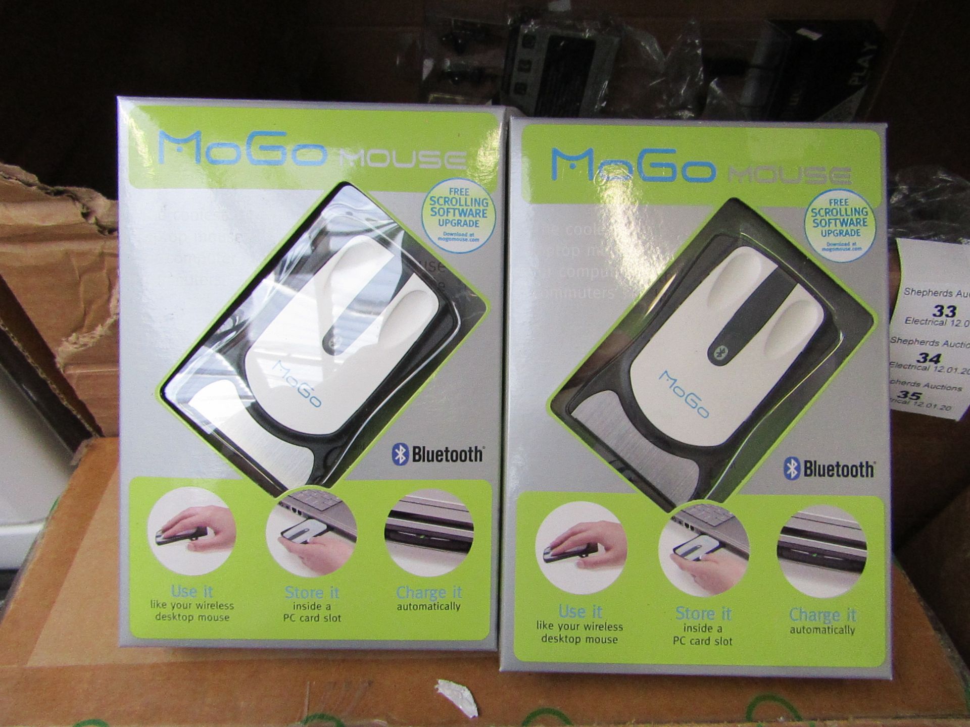 MoGo Bluetooth mouse, new and boxed.