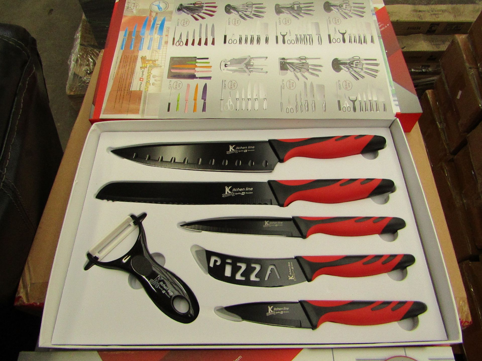 Kitchen Line - 6 Piece knife set - New and boxed.