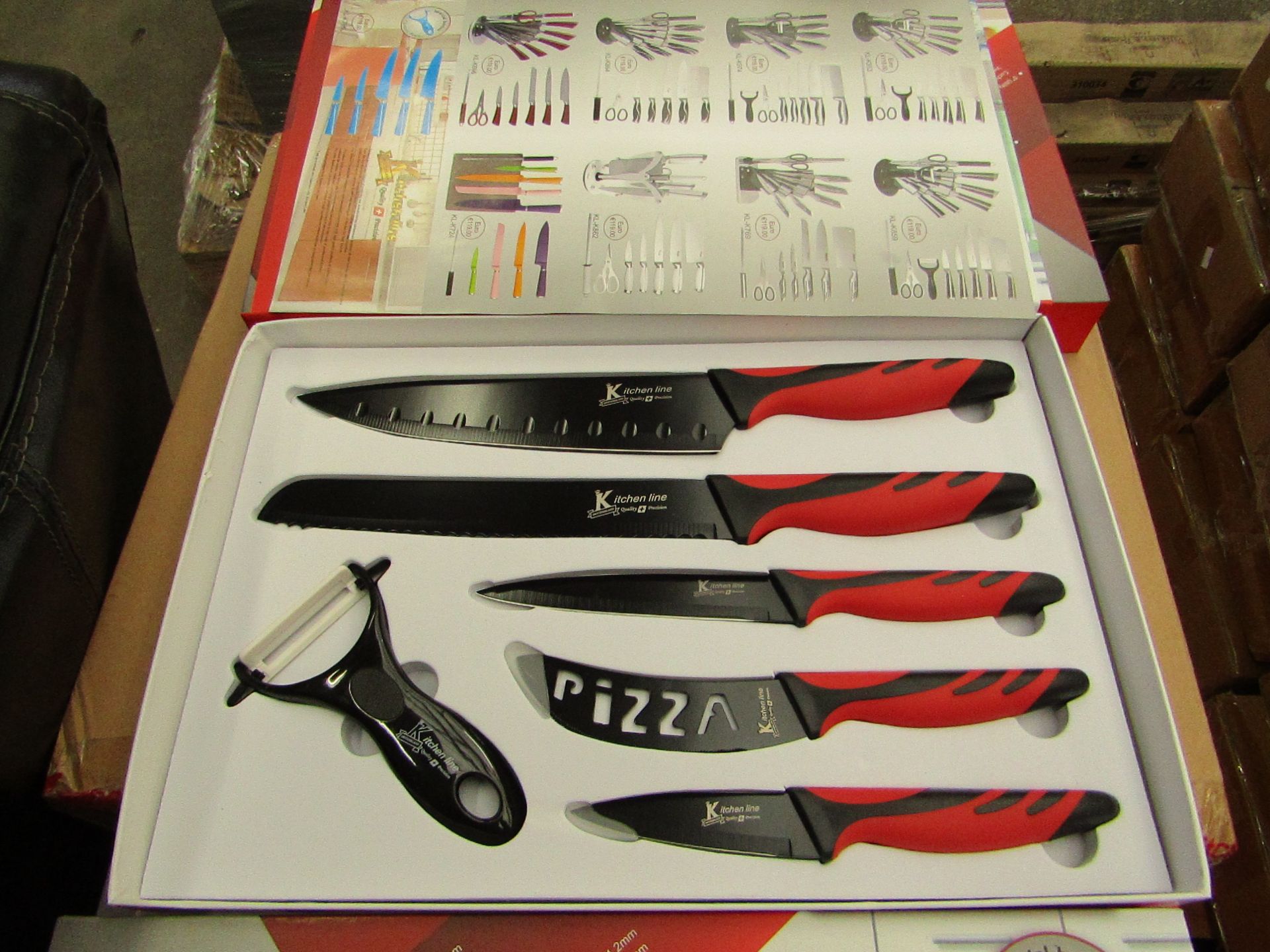 Kitchen Line - 6 Piece knife set - New and boxed.