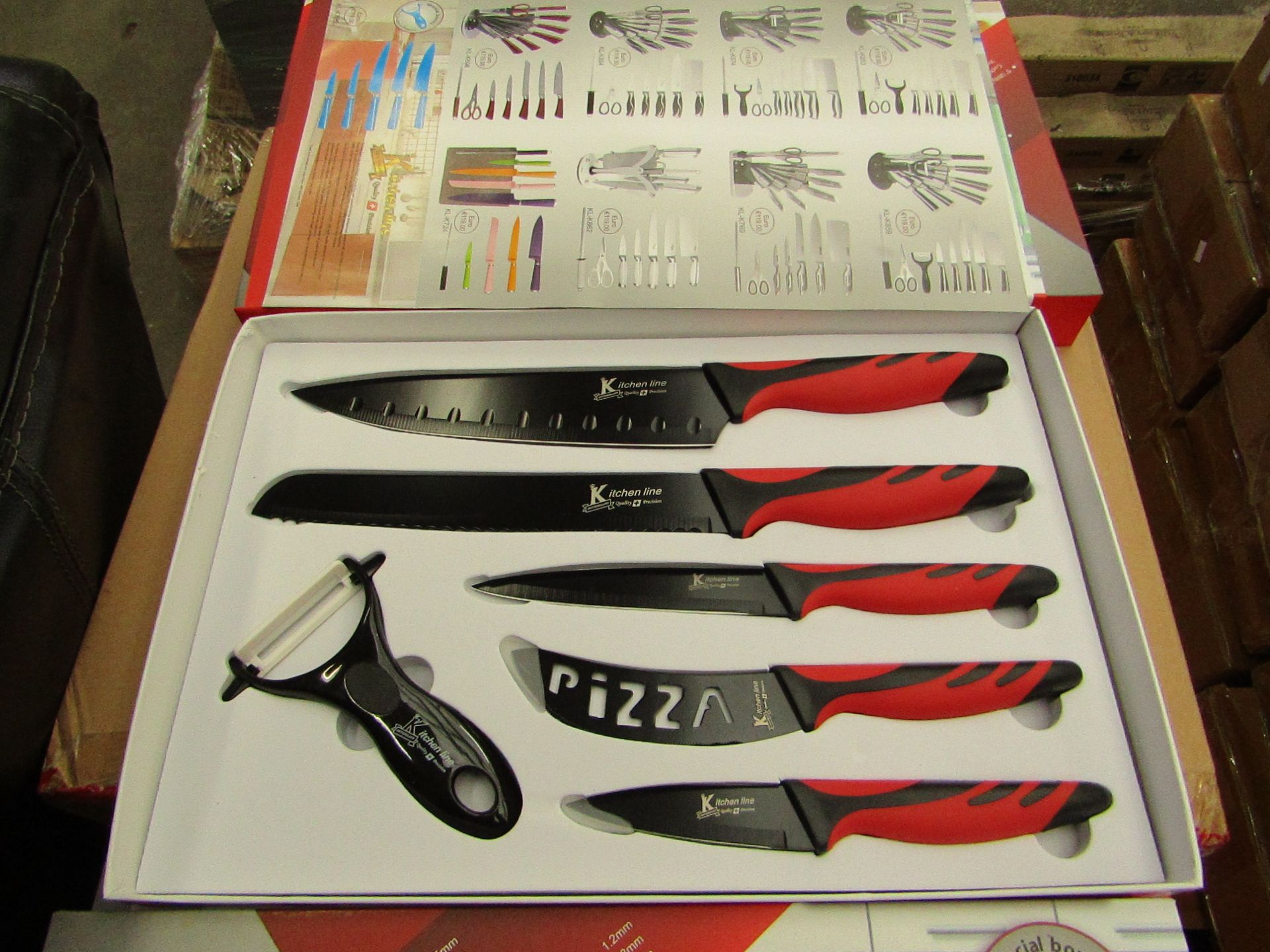 Kitchen Line - 6 Piece knife set - New and boxed.