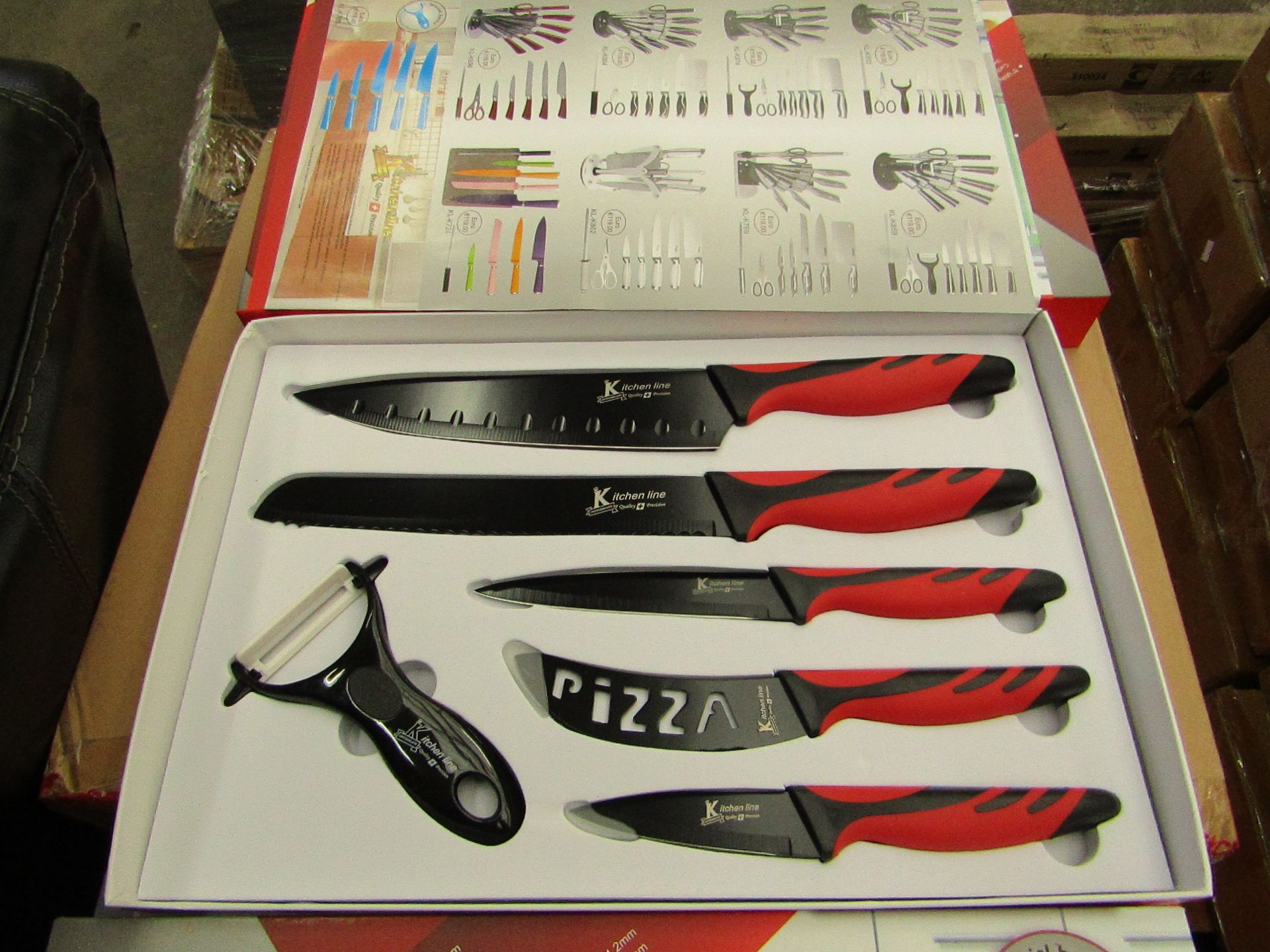 Kitchen Line - 6 Piece knife set - New and boxed.
