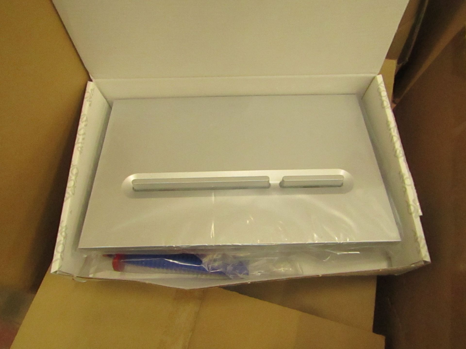 Roca PL5 grey lacquered Dual Flush plate, new and boxed.