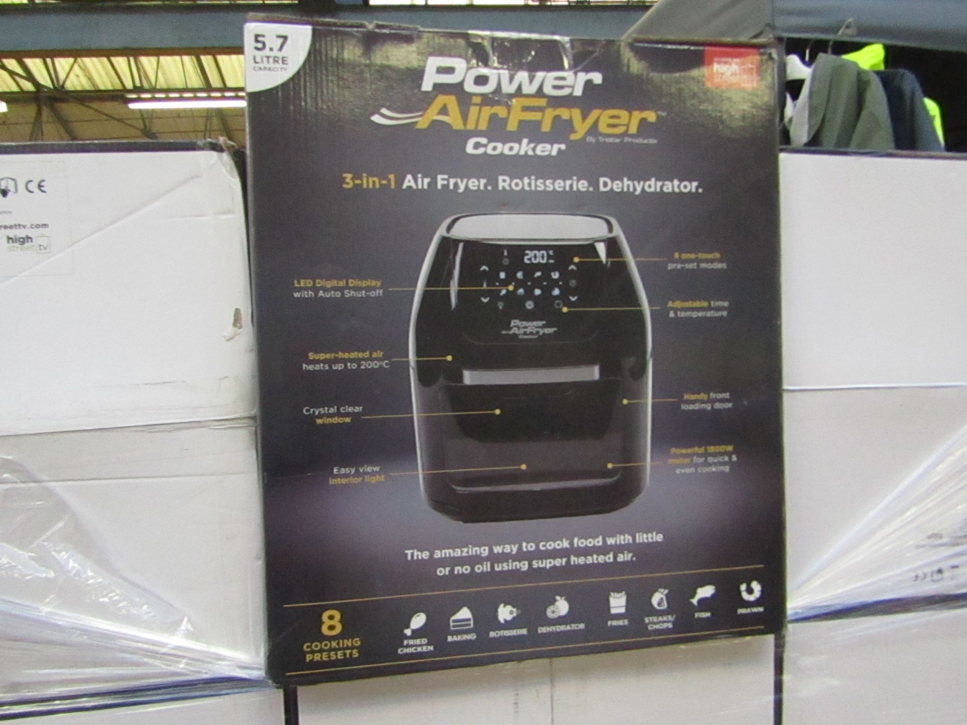 | 1x | Power Air Fryer 3 in 1 5.7L | untested, boxed and unchecked for accessories | no online re-