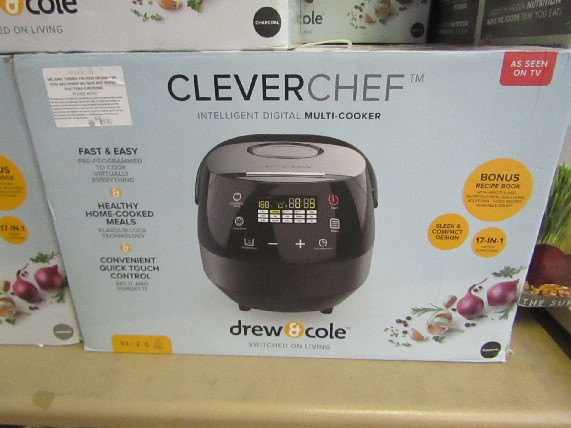 | 1x | Drew and Cole CleverChef | powers on, boxed and unchecked for accessories | no online re-sale