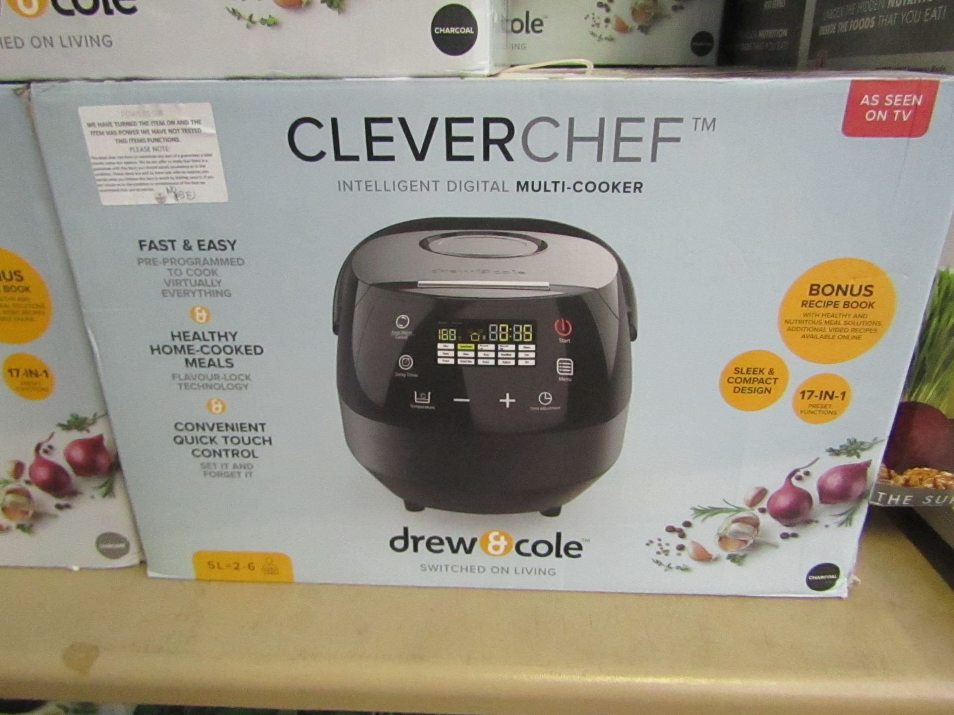 | 1x | Drew and Cole CleverChef | powers on, boxed and unchecked for accessories | no online re-sale