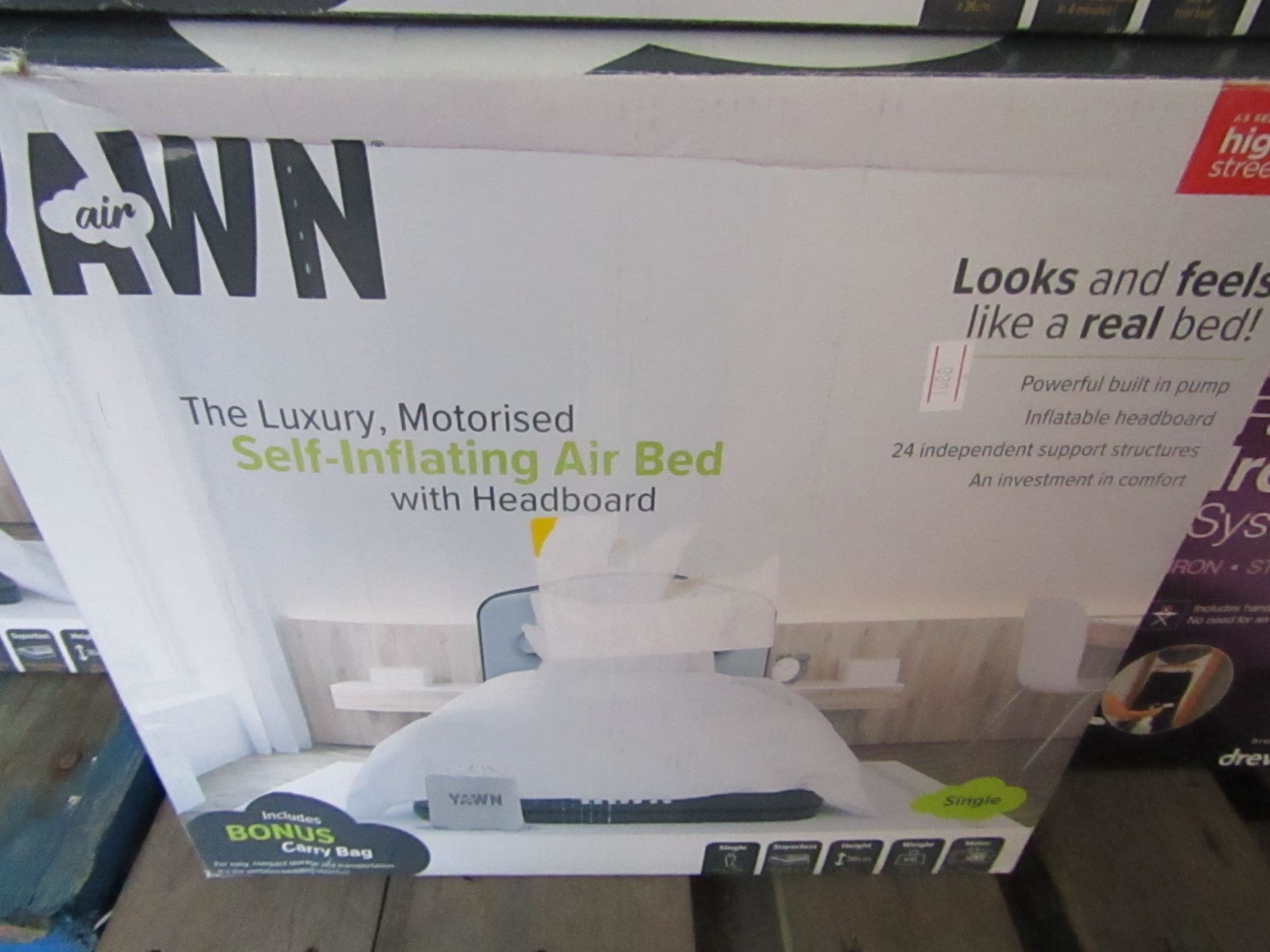 | 1x | yawn air bed/single | unchecked and boxed | no online re-sale | SKU C5060541515659 | RRP £