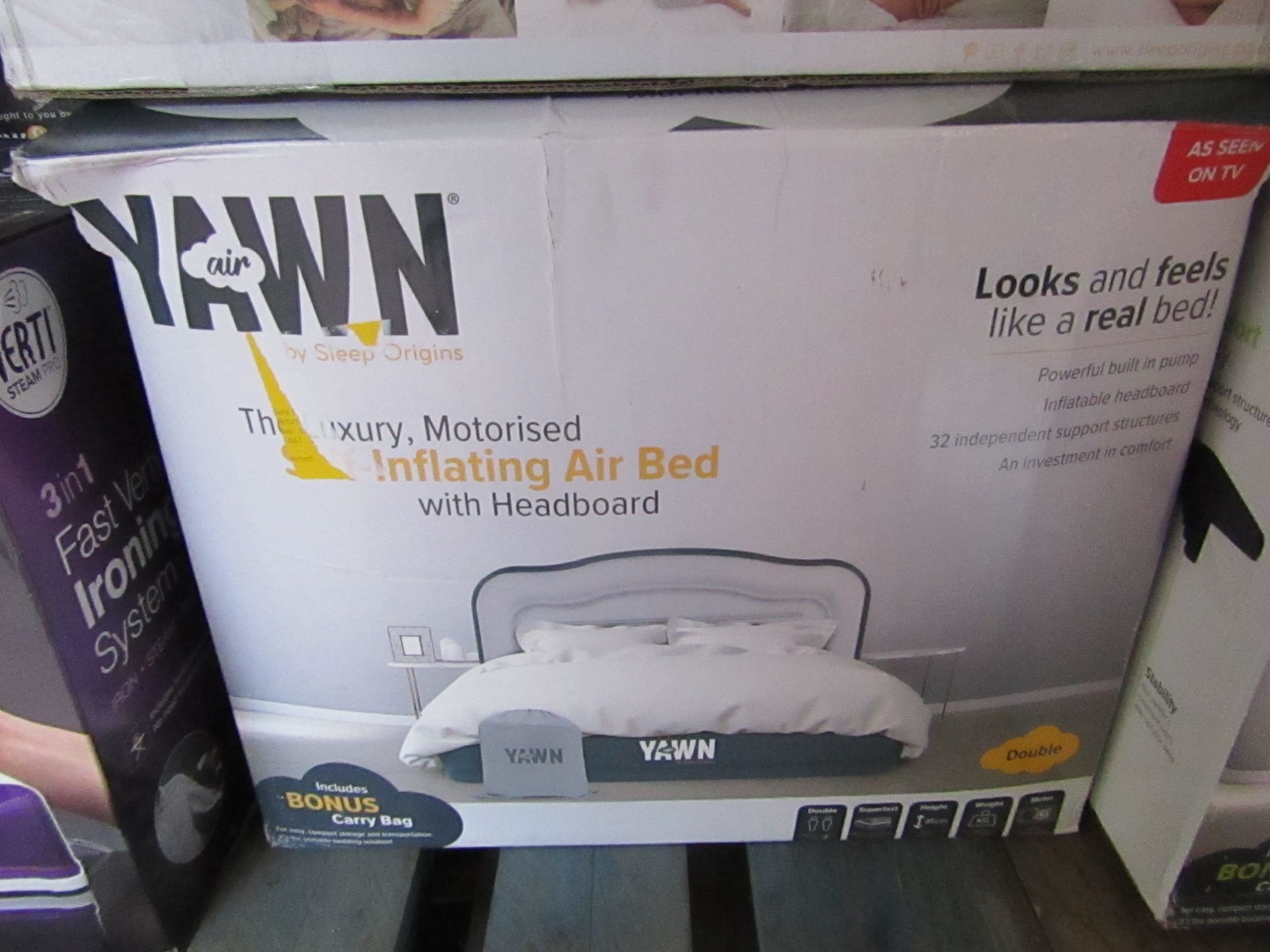 | 1x | yawn air bed/double | unchecked and boxed | no online re-sale | SKU C5060541515666 | RRP £