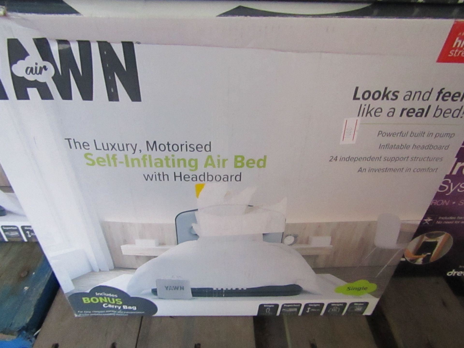 | 1x | yawn air bed/single | unchecked and boxed | no online re-sale | SKU C5060541515659 | RRP £