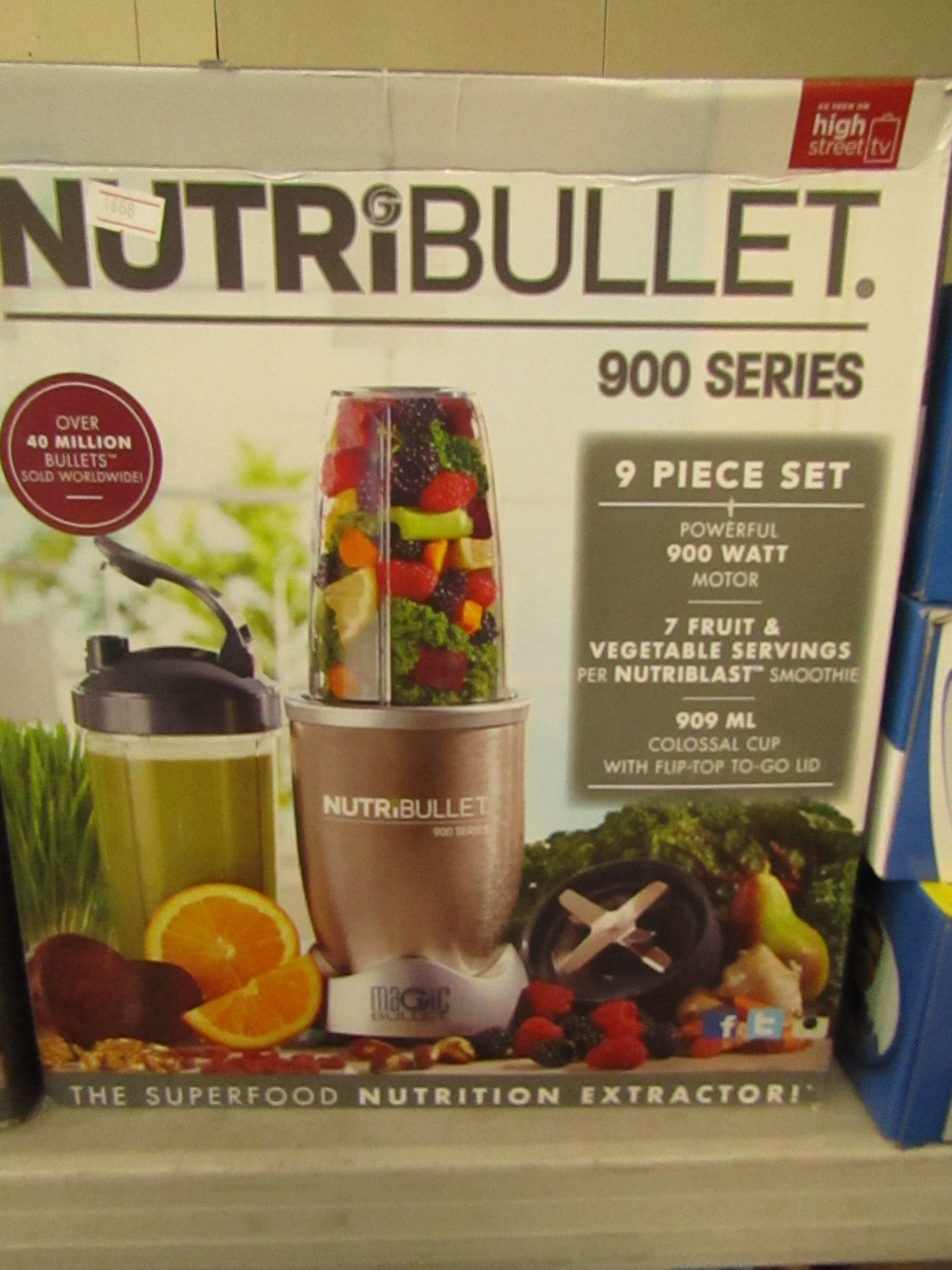 | 1x | Nutri Bullet 900 Series | unchecked, boxed and unchecked for accessories | no online re-